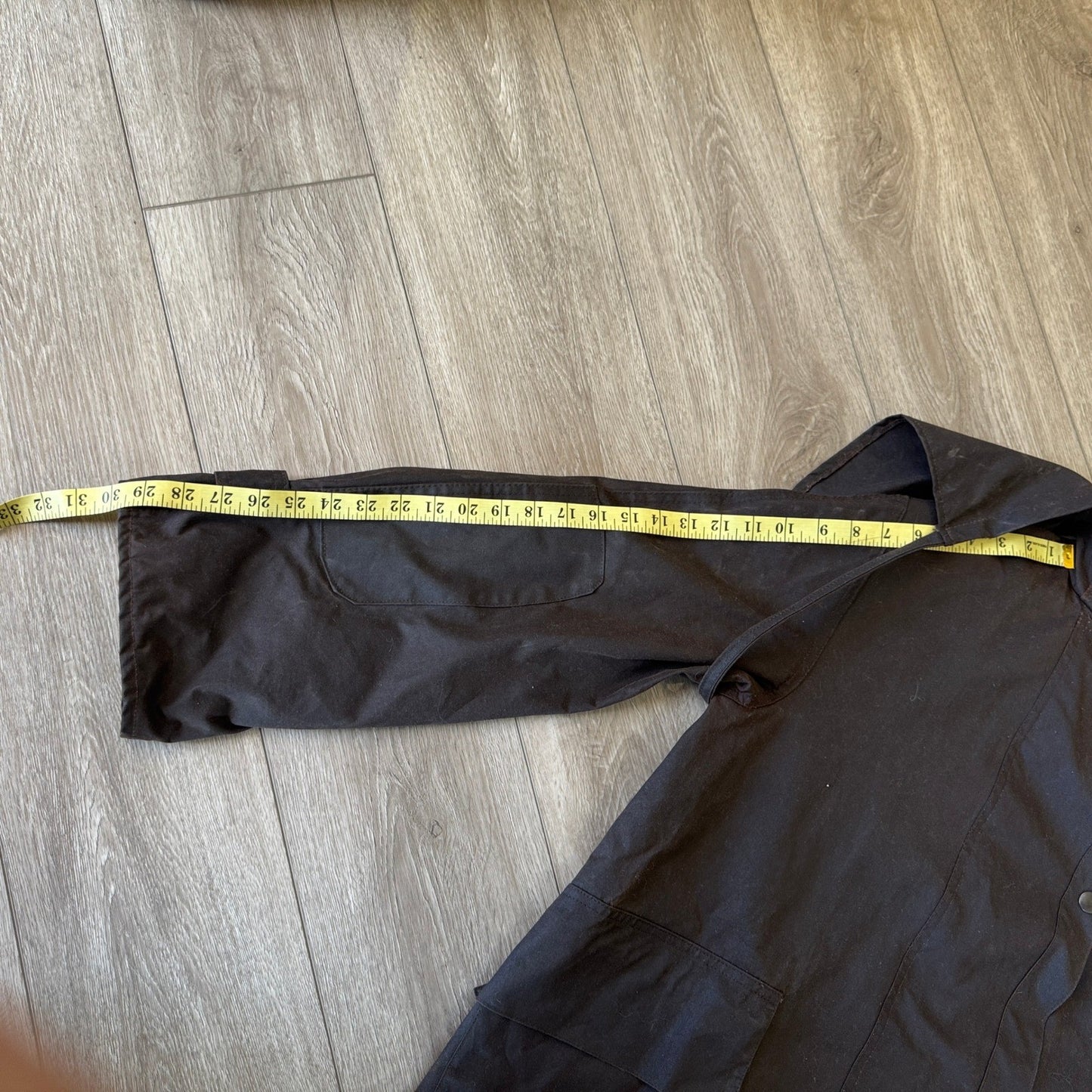 Driza Bone Vintage Australian Coat Waxed Oilskin mens Medium Duster Dark Brown