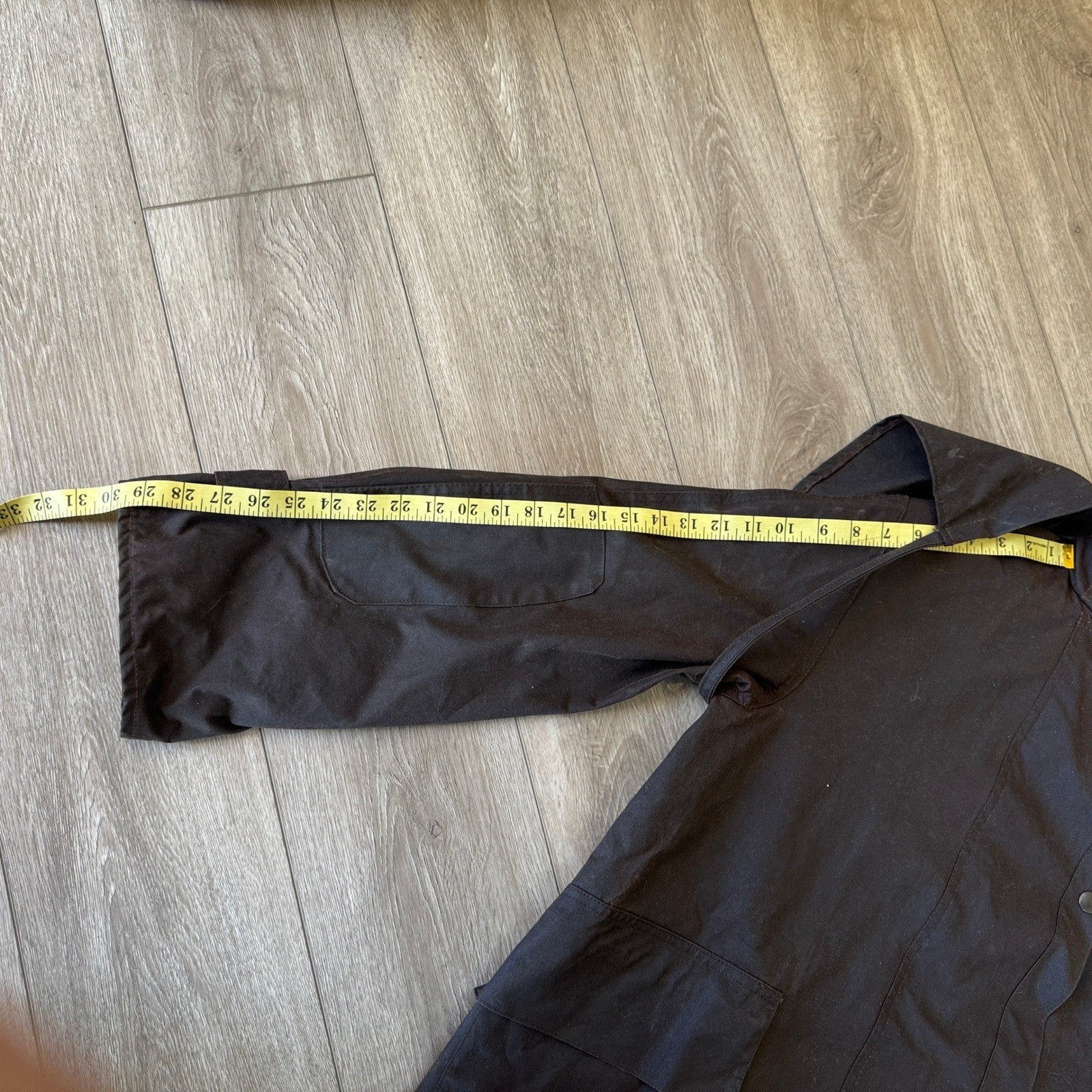 Driza Bone Vintage Australian Coat Waxed Oilskin mens Medium Duster Dark Brown