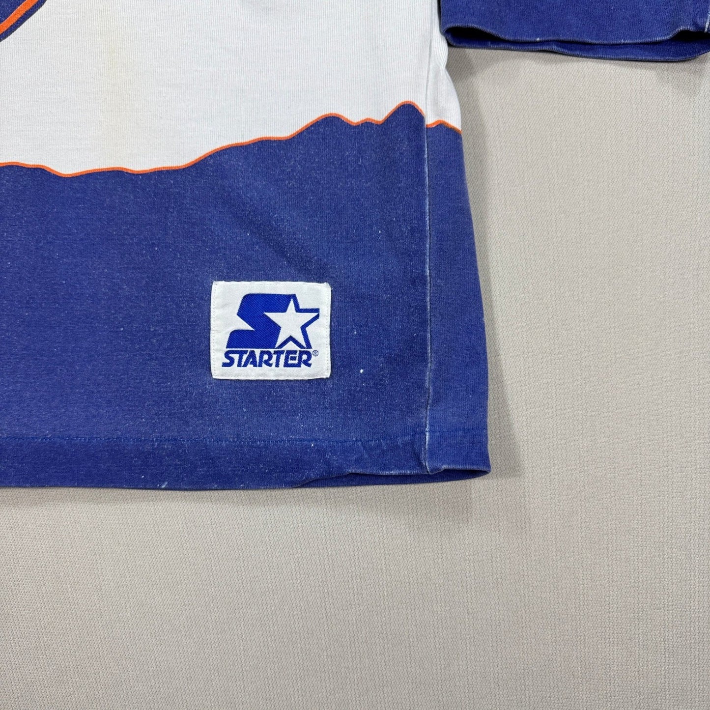 RARE VTG 90s NHL New York Islanders Starter Hockey Jersey AOP SIZE Large