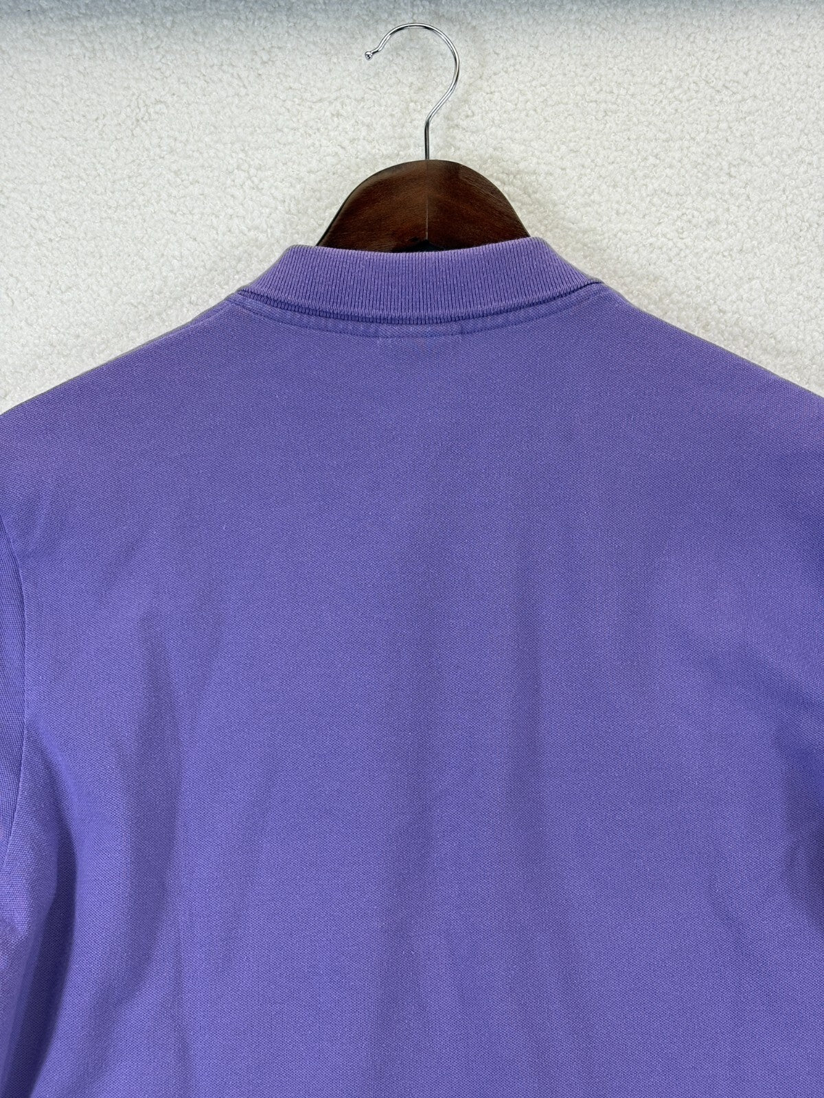 Lacoste Polo Shirt Mens 5 Purple Classic Fit Crocodile Embroidered