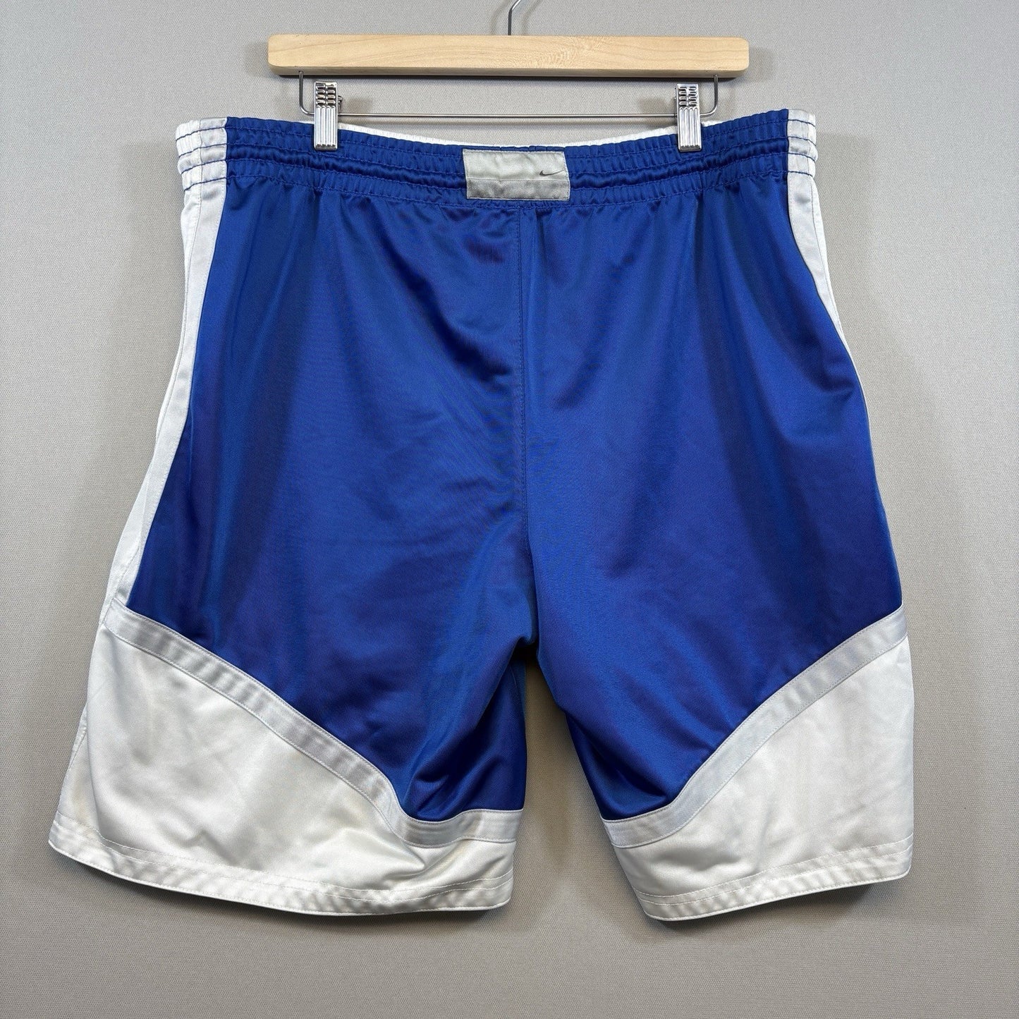 Vintage Nike Reversible Track Shorts Blue White Basketball mens Large