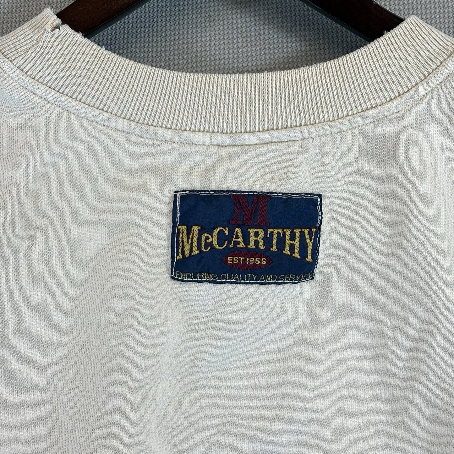 Vintage 1956 McCarthy Sweatshirt mens Large Pullover Made In Canada