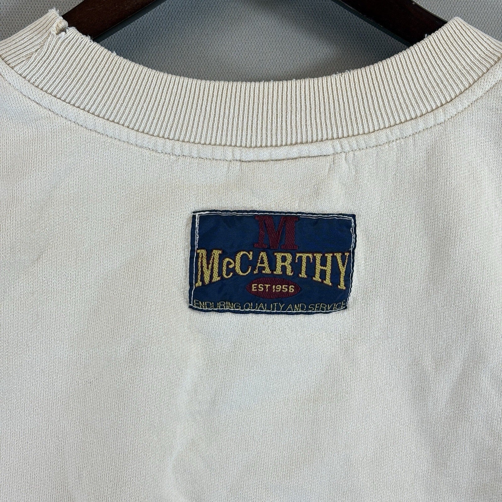 Vintage 1956 McCarthy Sweatshirt mens Large Pullover Made In Canada