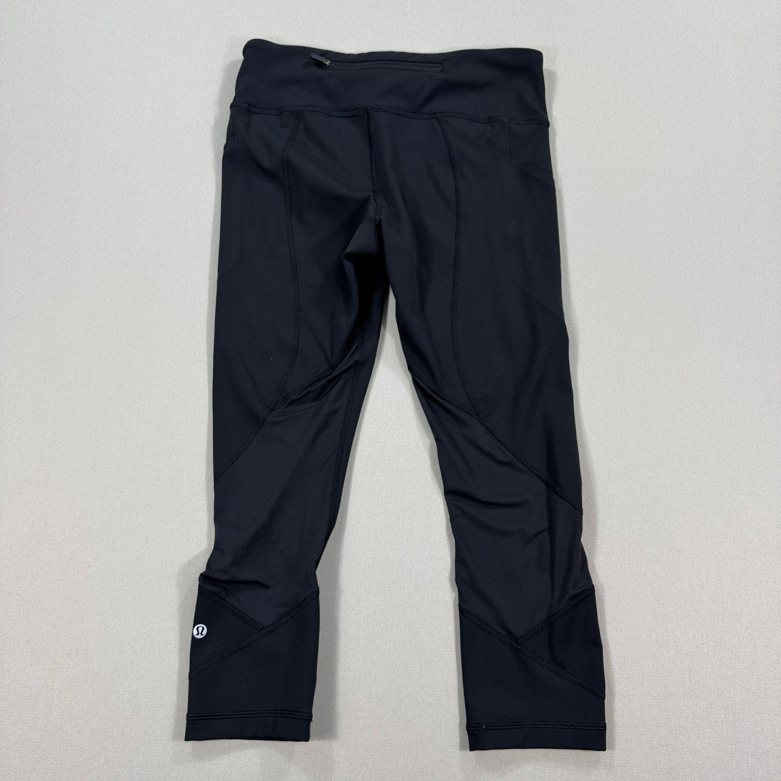 Lululemon Pace Rival Crop Leggings Womens Size 6 Black Full On Luxtreme 22 Inch