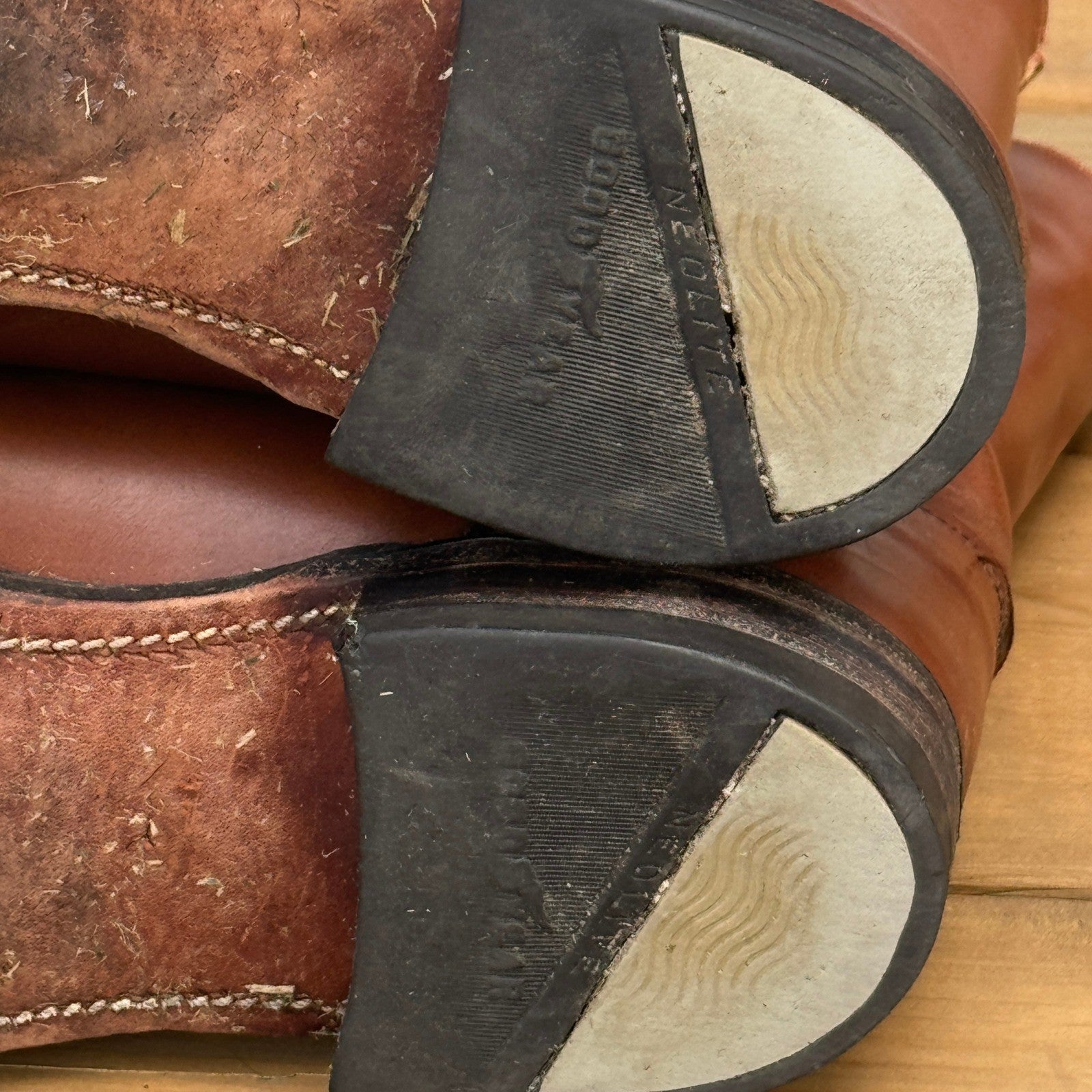 Vintage Hyer Western Boots mens Size 12 Brown Leather Cowboy Boots Made in USA