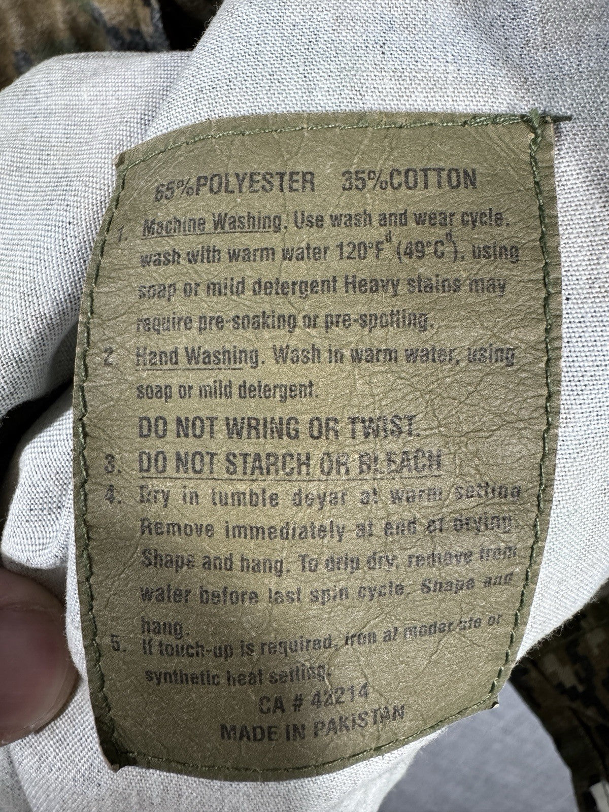 Vintage Canadian Military Digital Camo Combat Jacket Button Up Men’s Unknown Siz