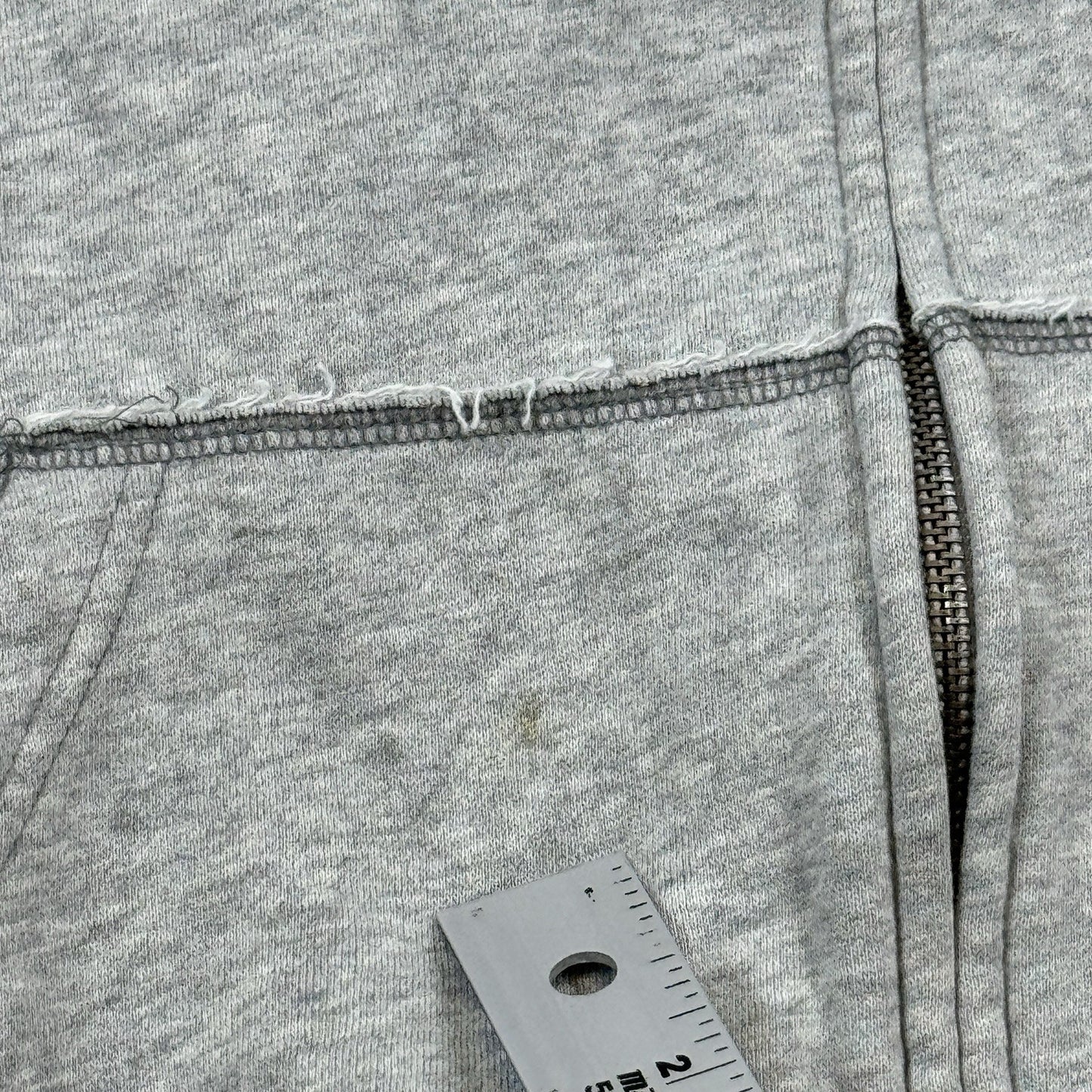 VTG Aeropostale Y2K Hoodie Jacket mens XL Gray Full Zip Fleece