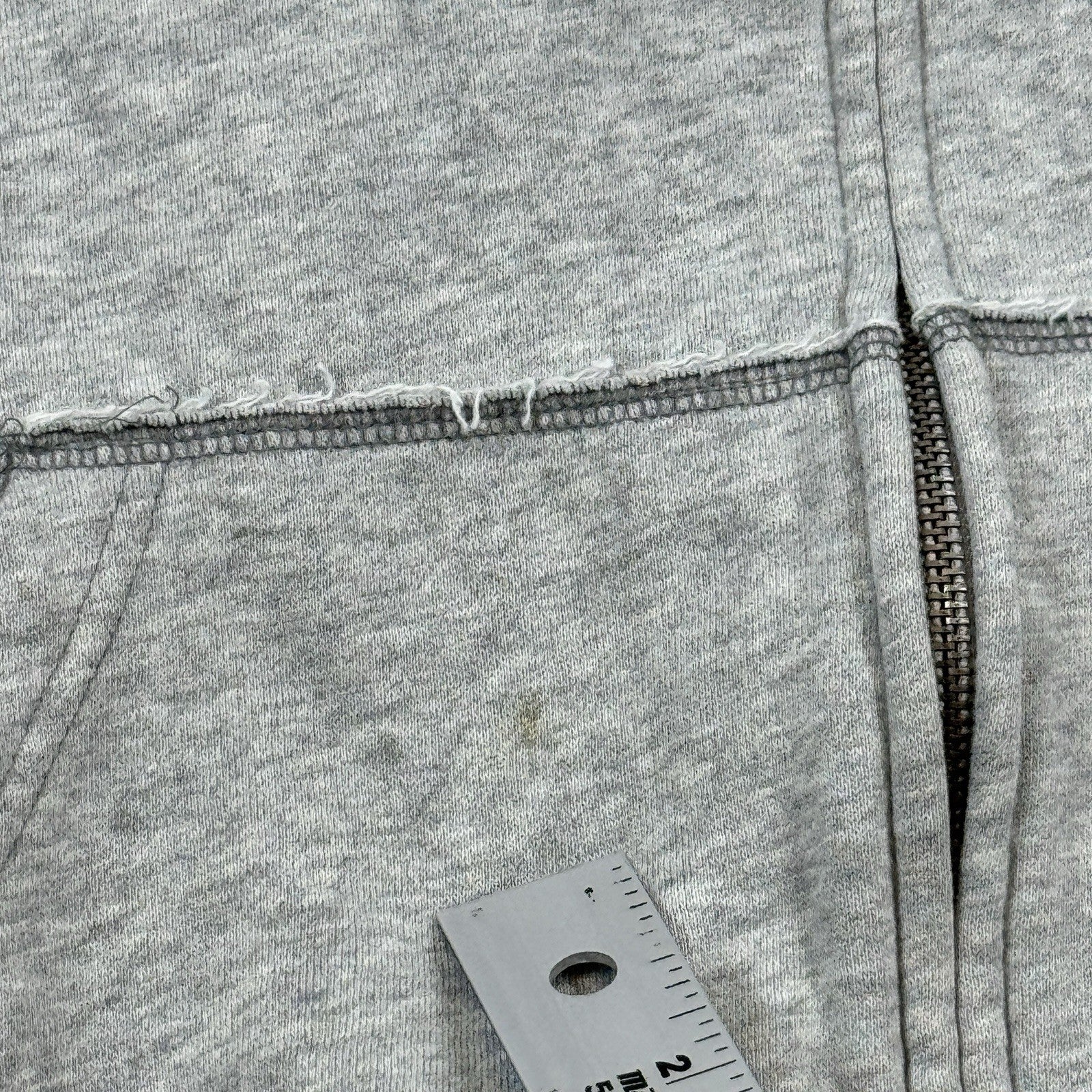 VTG Aeropostale Y2K Hoodie Jacket mens XL Gray Full Zip Fleece