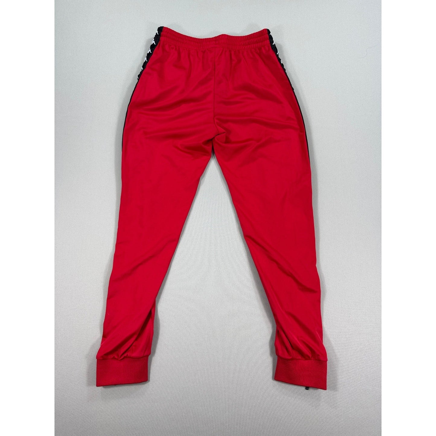 Kappa Red Track Pants Womens Medium Sport Joggers Athleisure Banda 222 Authentic