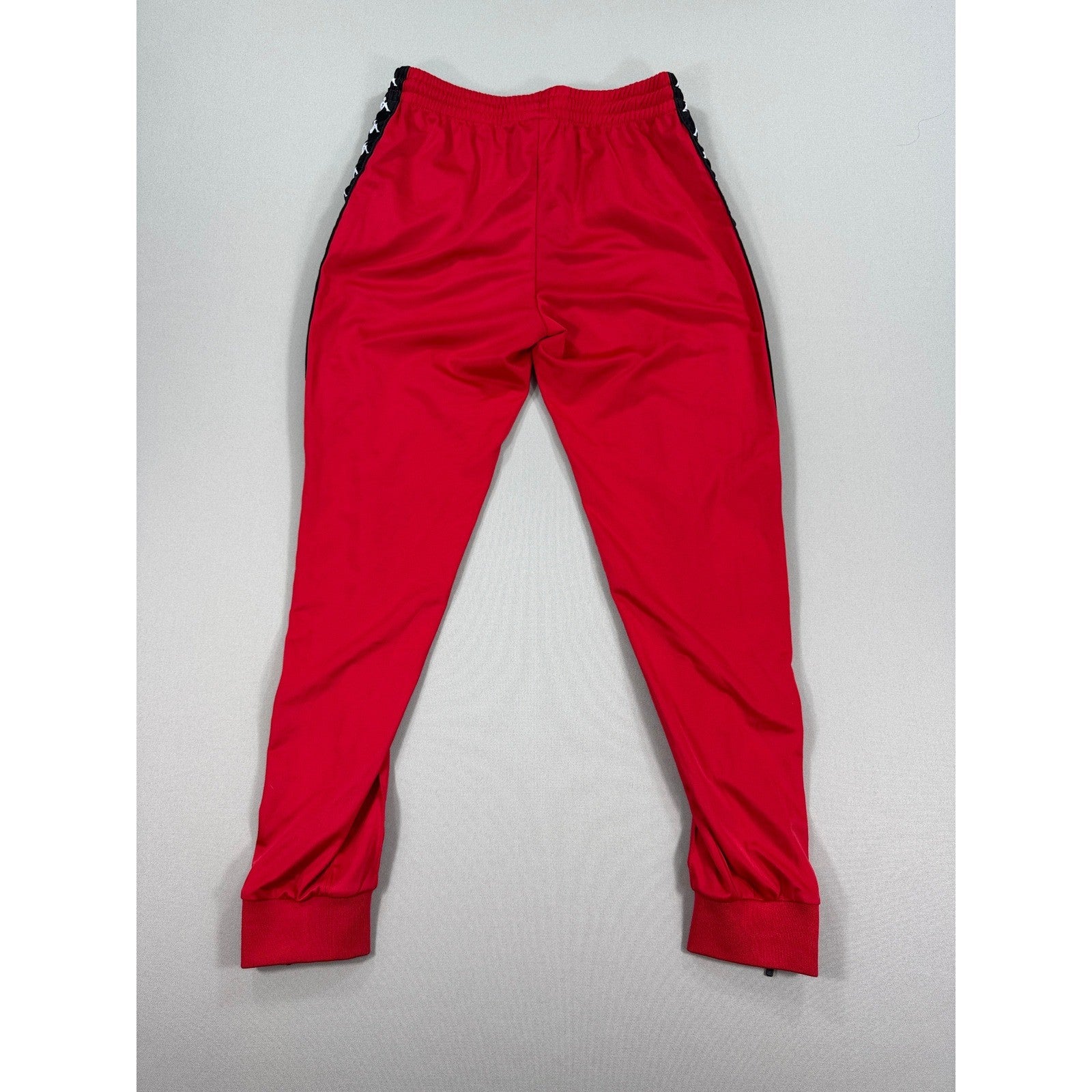 Kappa Red Track Pants Womens Medium Sport Joggers Athleisure Banda 222 Authentic