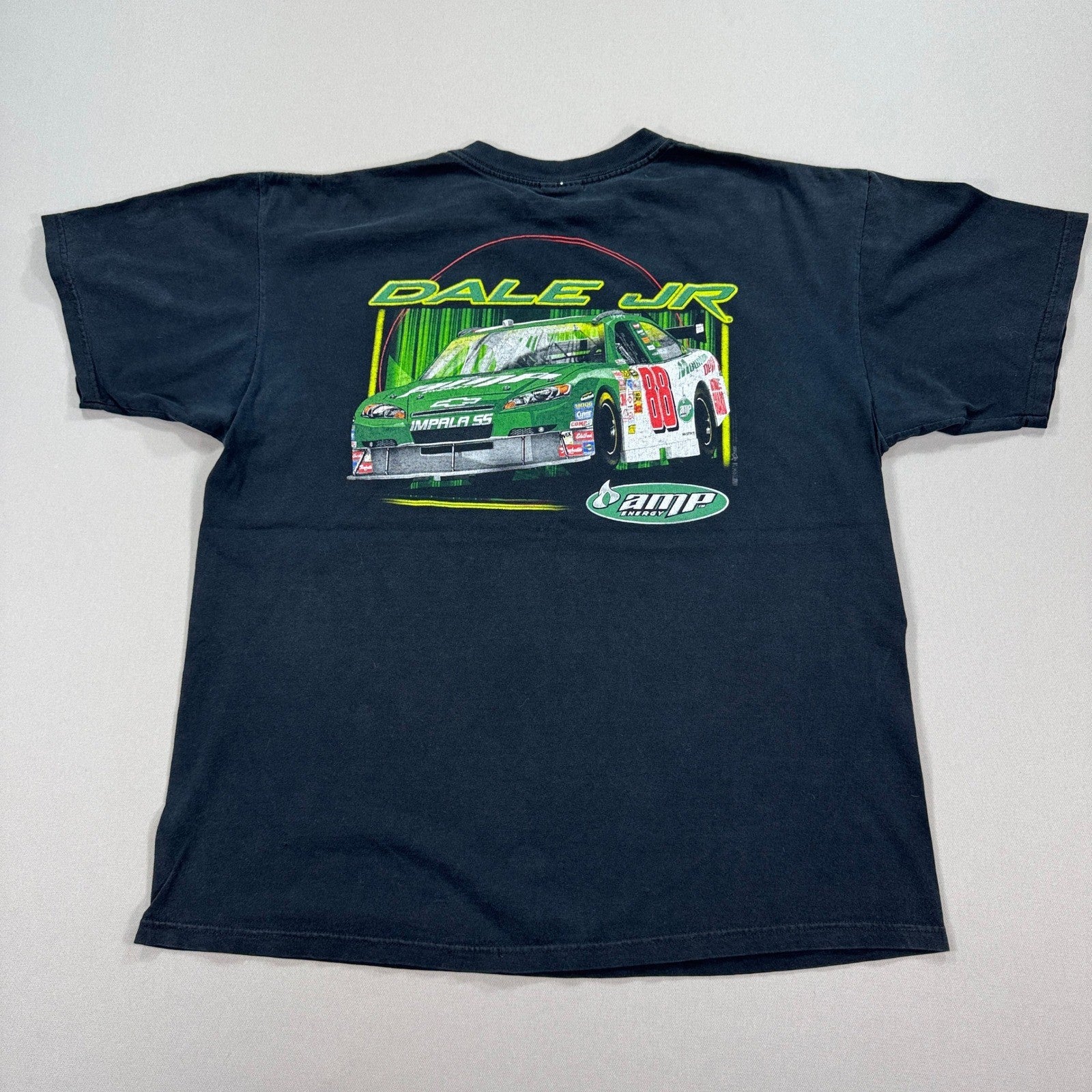 Vintage Dale Earnhardt Jr. NASCAR T-Shirt mens XL Double Sided Y2K Faded