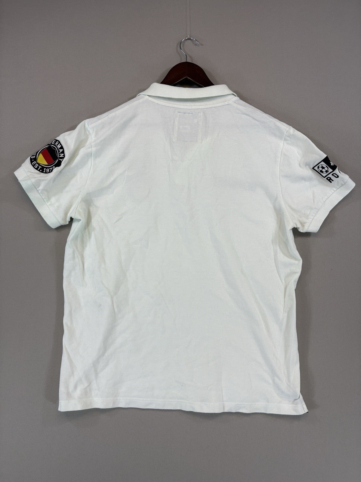 Vintage Roots 1973 Germany National Football Team White Polo Shirt mens XL