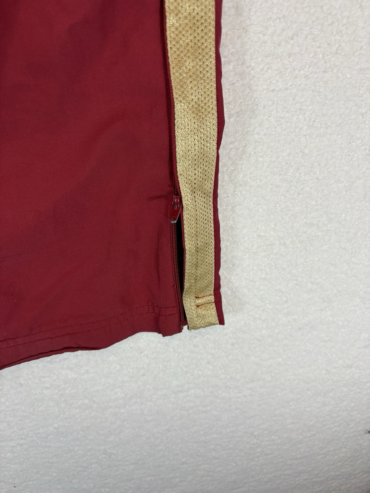 Vintage Reebok  Mesh Lined  Track Pants Mens XL Red Gold Stripe Sports