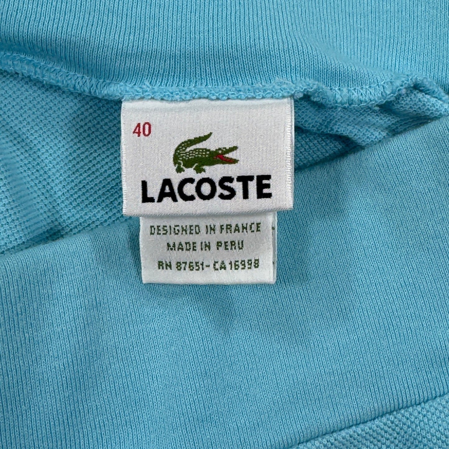 Lacoste Womens Skirt Size 40 Light Blue Cotton Blend Tennis Golf Skirt