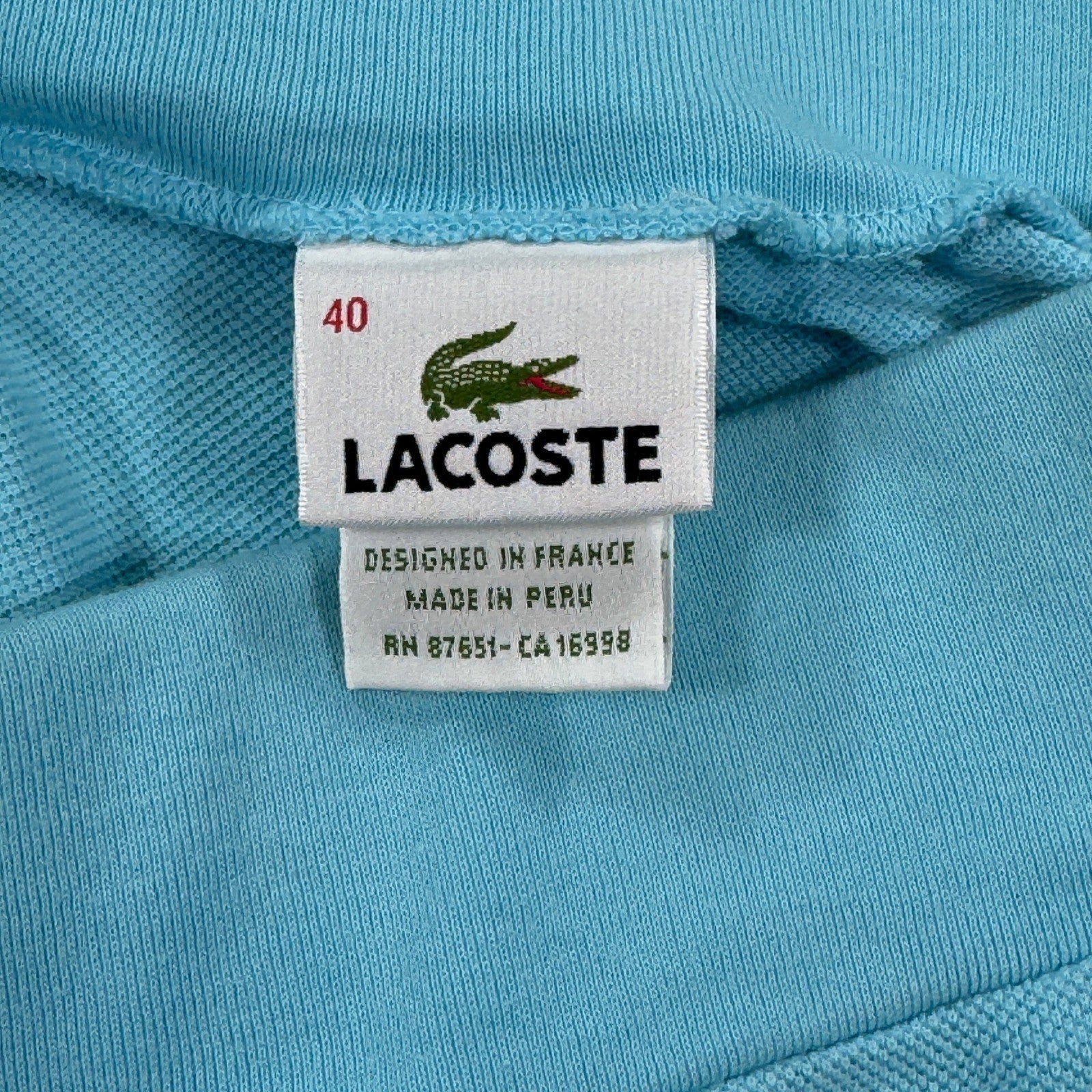 Lacoste Womens Skirt Size 40 Light Blue Cotton Blend Tennis Golf Skirt