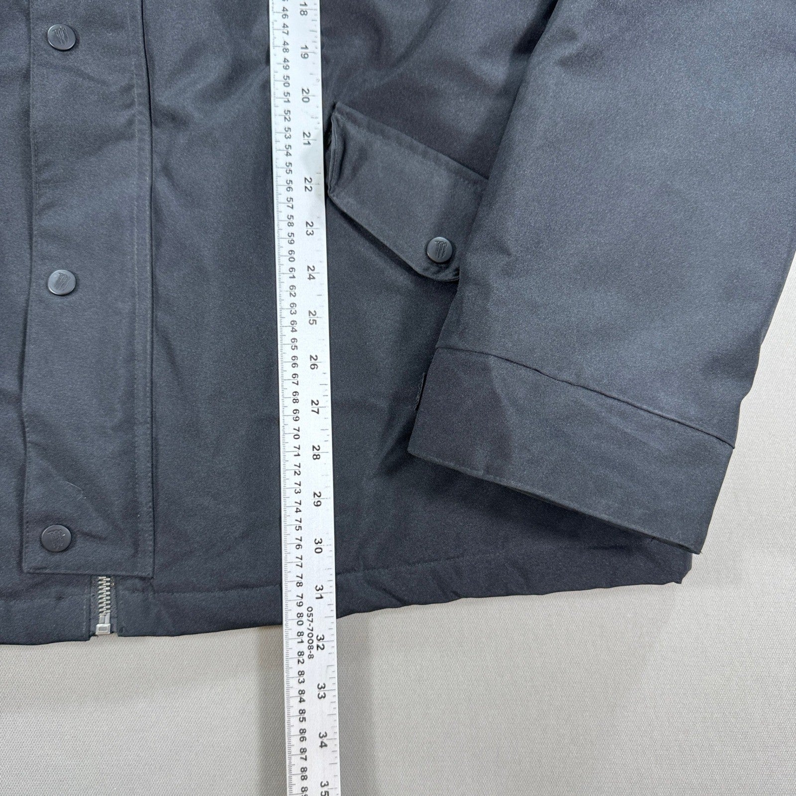 Monster Energy Winter Coat mens XL Black Hooded Fleece Lined Heavy Snap