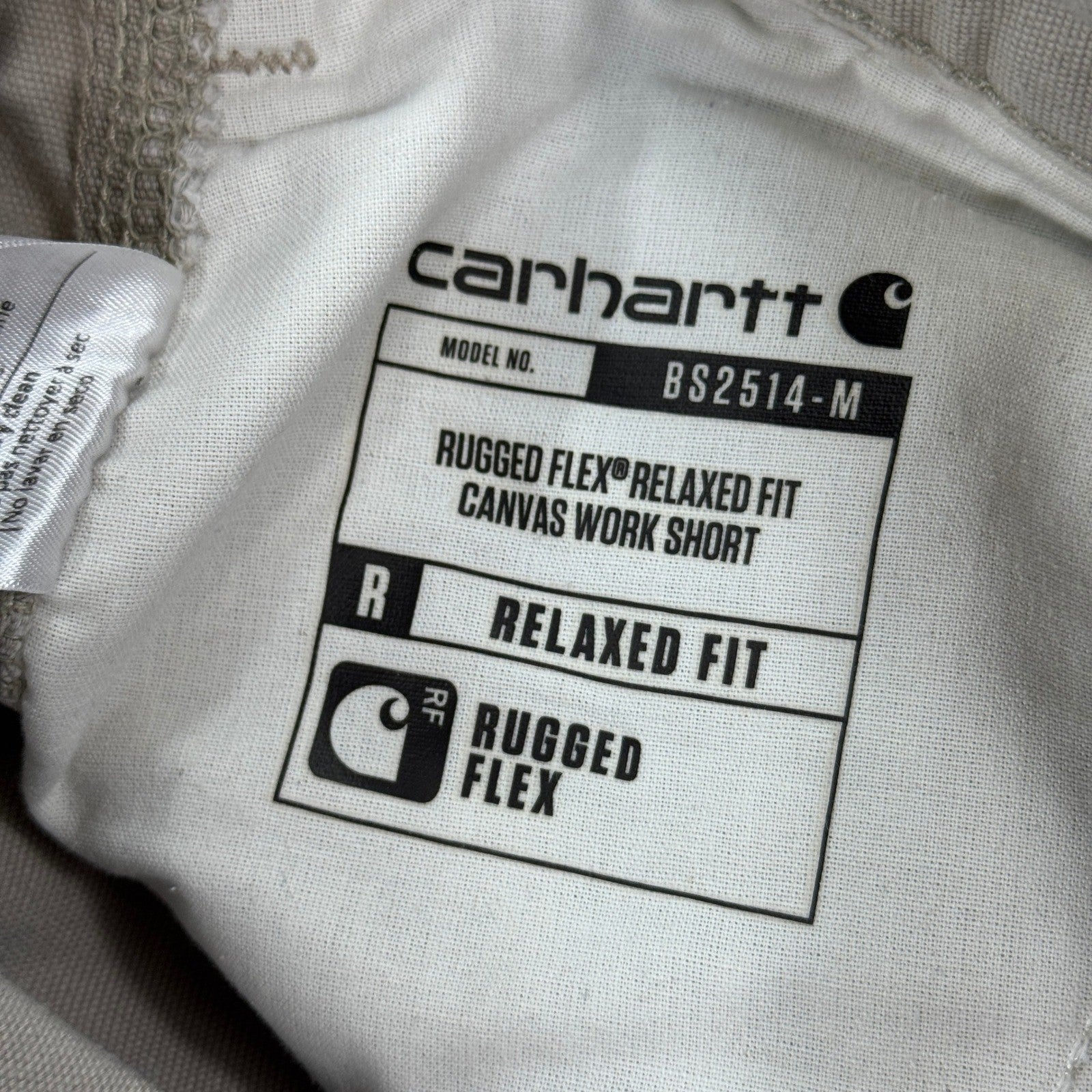 Carhartt Relaxed Fit Tan Canvas Work Shorts mens 34 Rugged Heavy Duty Outdoor