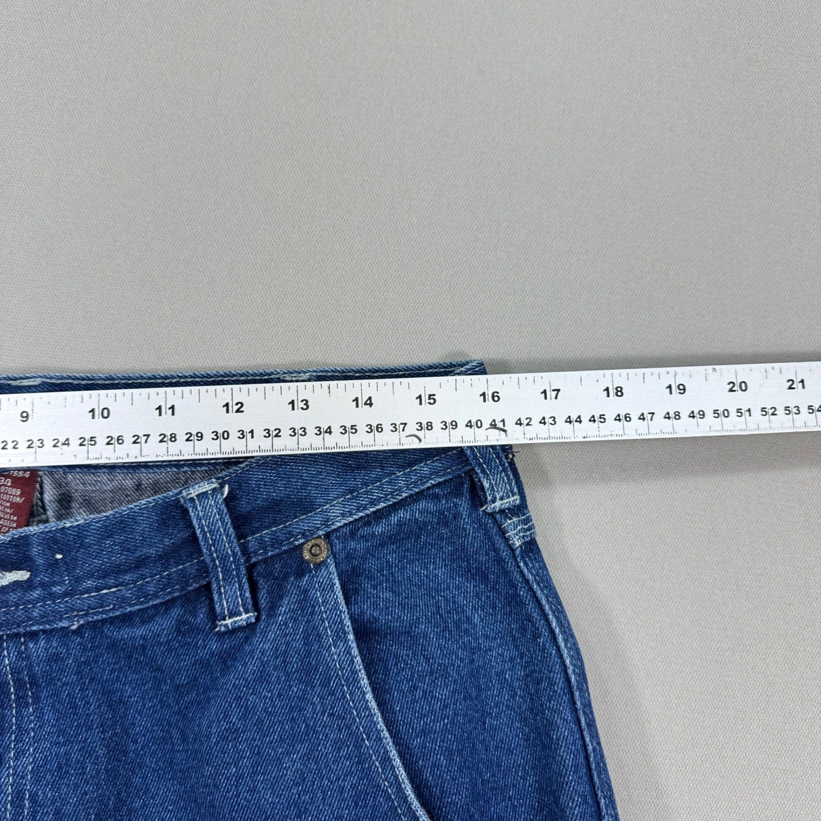 Nevada Denim Cargo Shorts Relaxed Fit Baggy mens Size 34 Blue Carpenter Utility