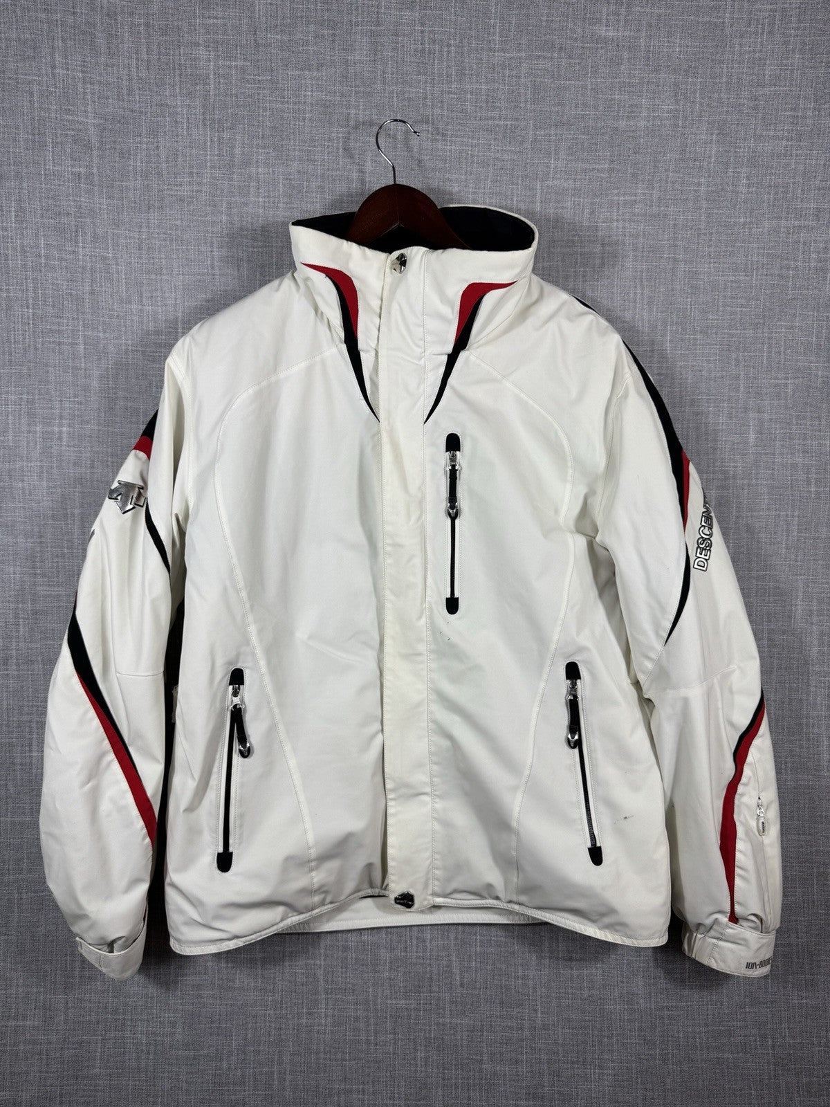 Vintage Descente Ski Snow Jacket Mens Ion Bodies Titan Thermo Airdrive White L