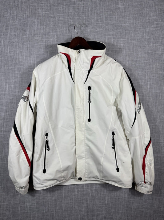 Vintage Descente Ski Snow Jacket Mens Ion Bodies Titan Thermo Airdrive White L