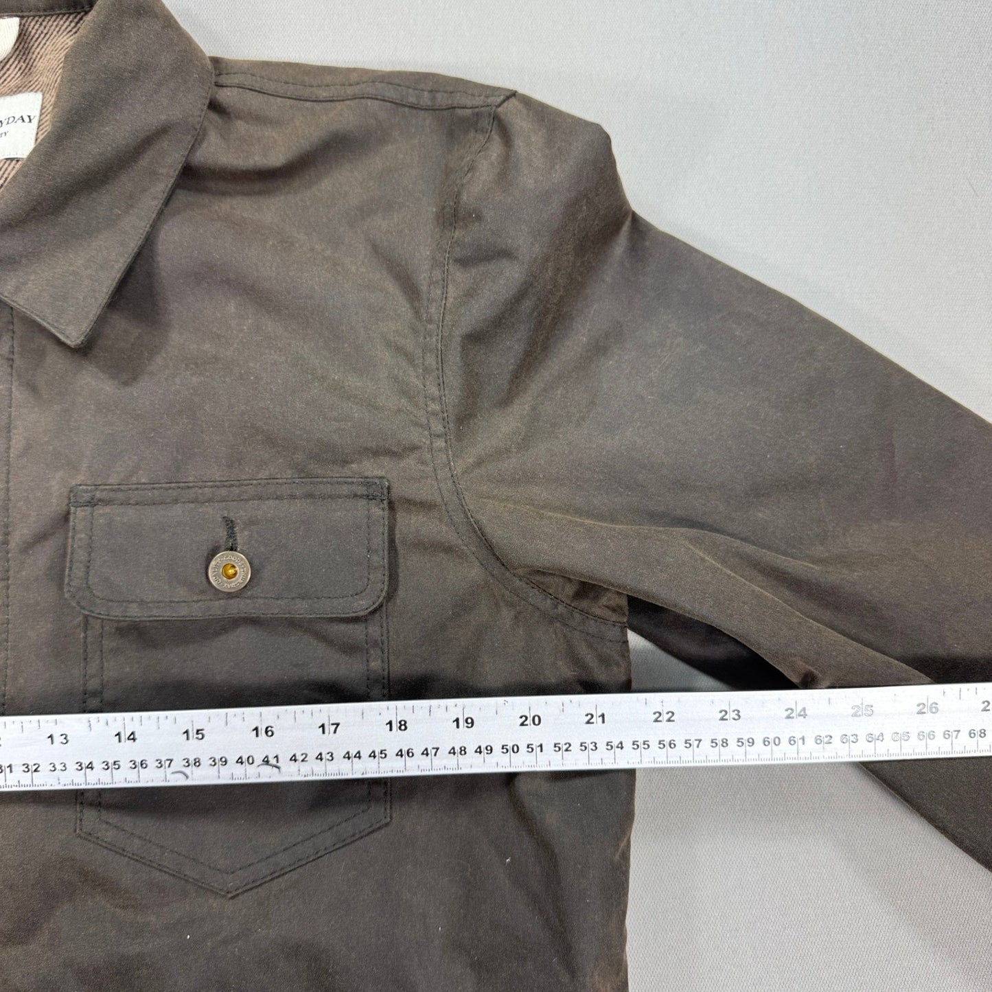 Thursday Everyday Jacket Waxed Cotton mens Medium Dark Olive Lined Heritage