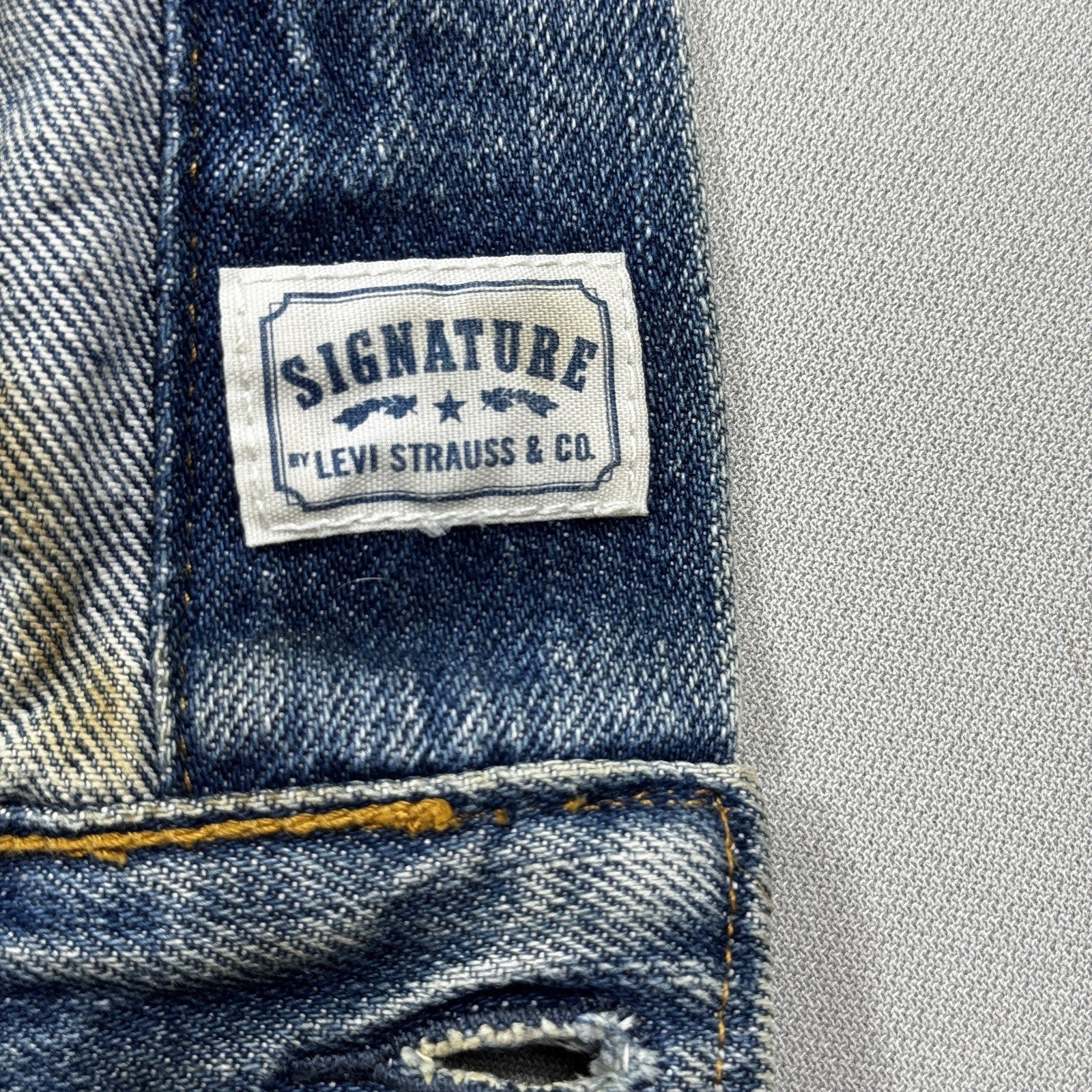 Levi's Signature C704 Jacket mens Medium Blue Denim Button