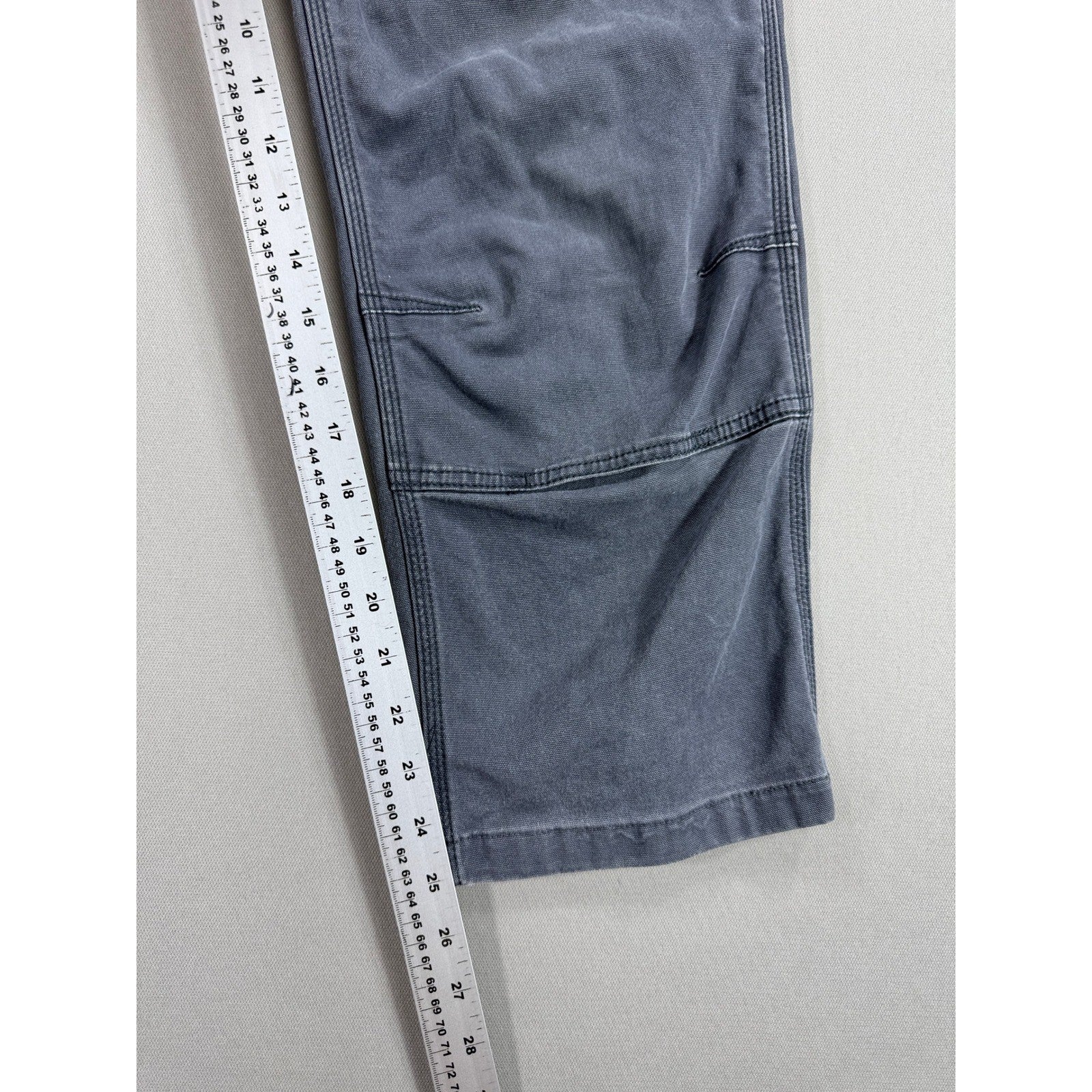 Carhartt Carpenter Pants Double Knee Men's Gray Rugged FlexRelaxed Fit