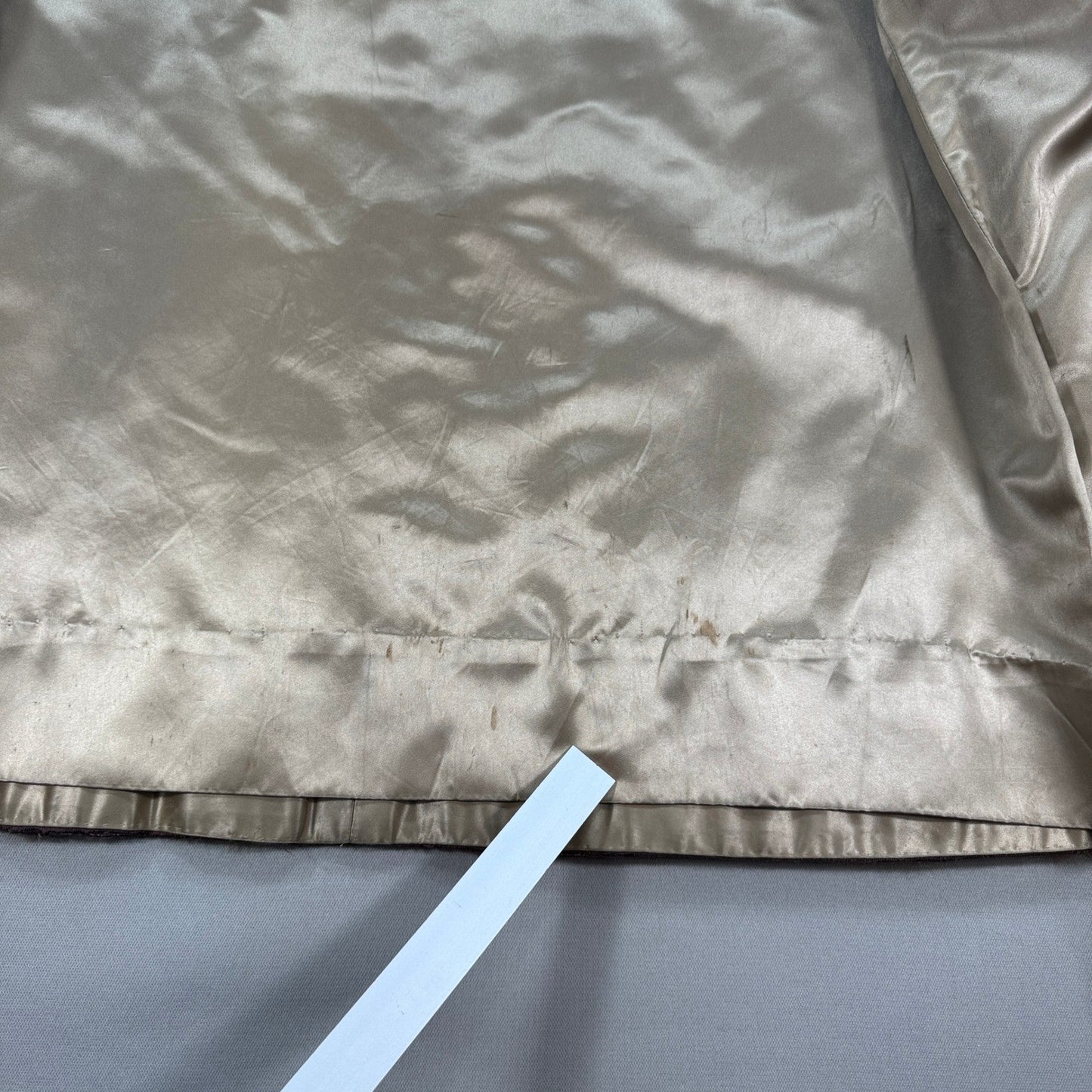 Vintage Saks & Co Fur Coat Womens XL Brown Collared Full Length Lined