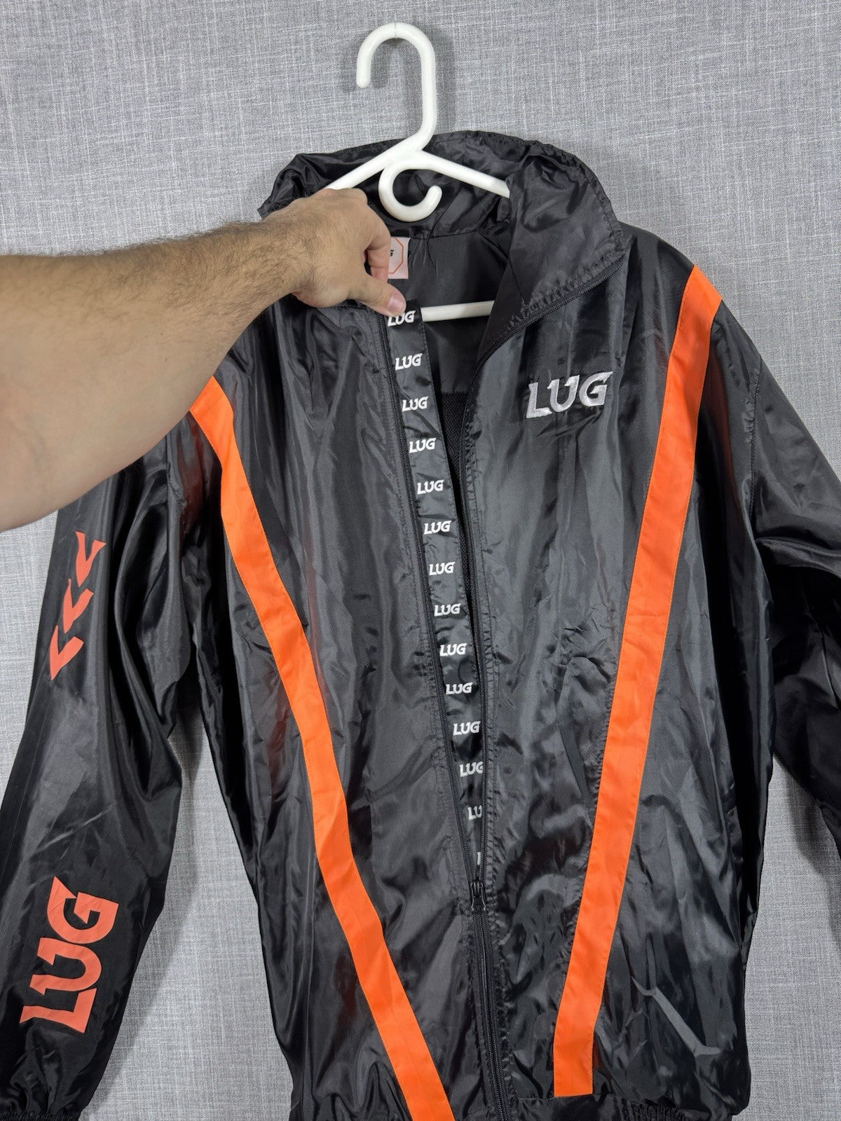 Lug Full Zip Size XL Black Windbreaker Jacket New