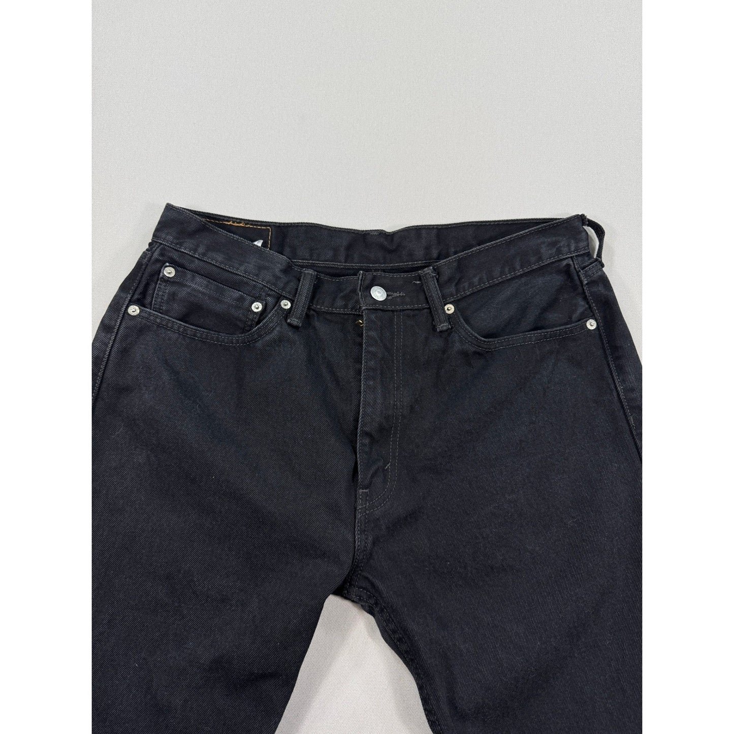 Levi's 505 Regular Fit Jeans mens 36x32 Black Classic Denim Pants Straight Leg