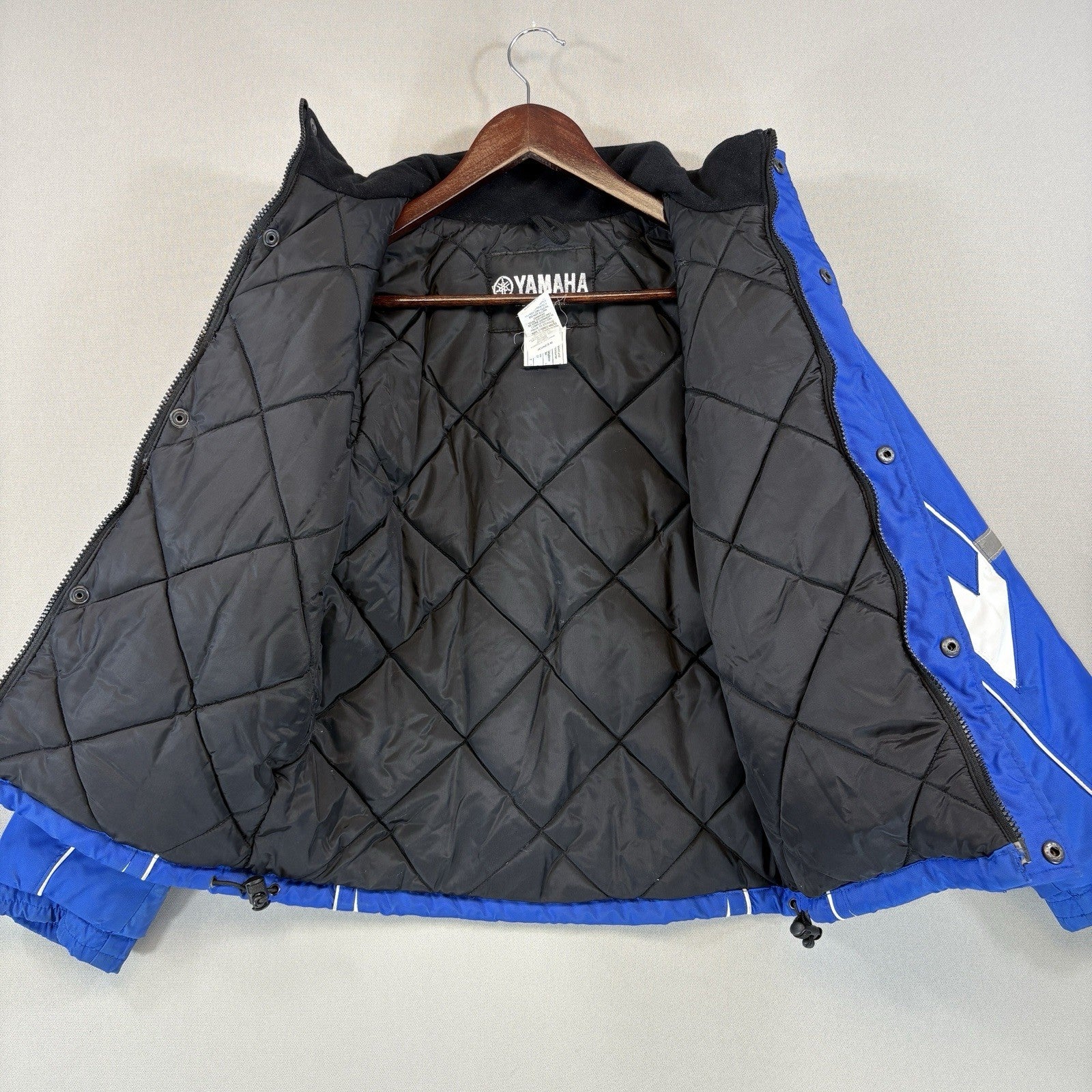 Yamaha Racing Paddock Blue Jacket Button Up Full Zip Youth Medium