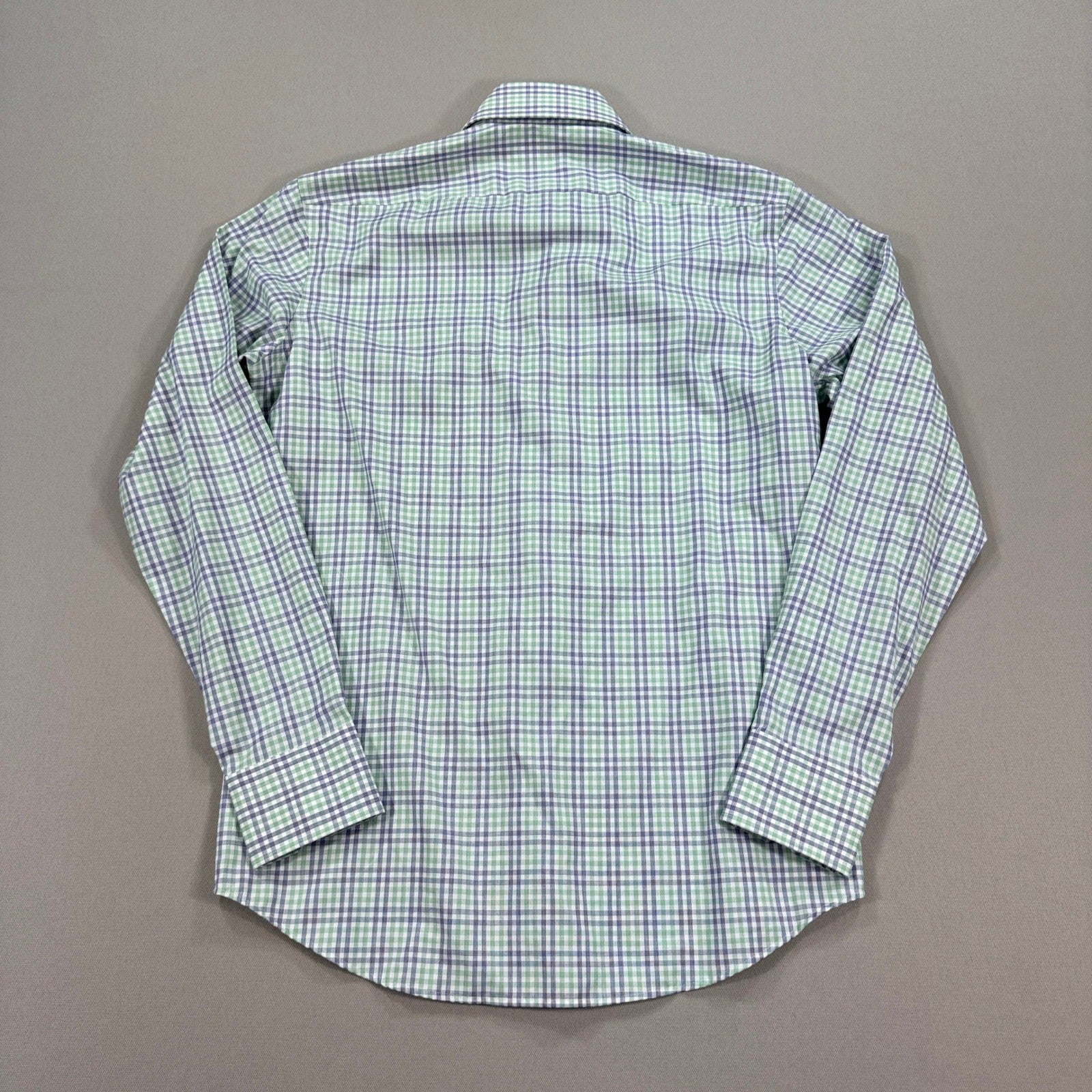 NWT Boss Hugo Boss Plaid Dress Shirt Button Down mens Small Green Regular Fit