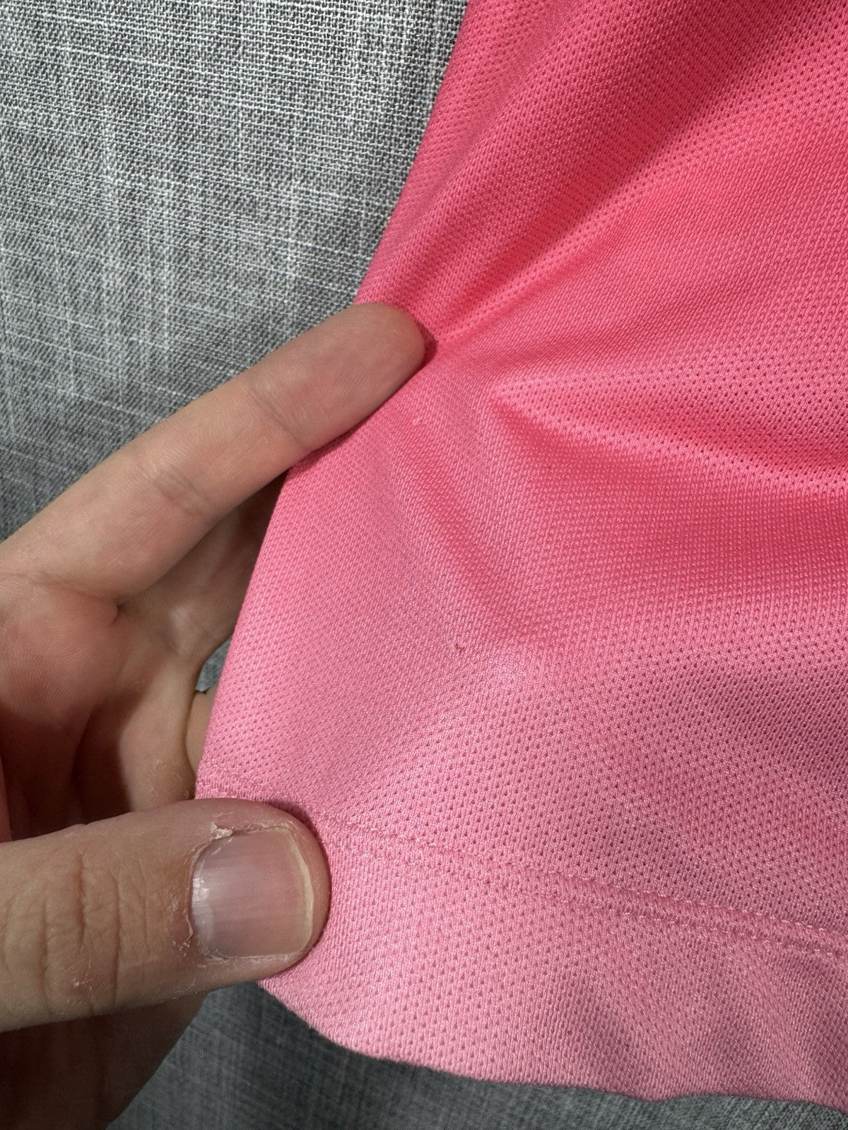 Nike Dri-Fit Tiger Woods Collection Red Snap Button Golf Polo Shirt Mens Size L