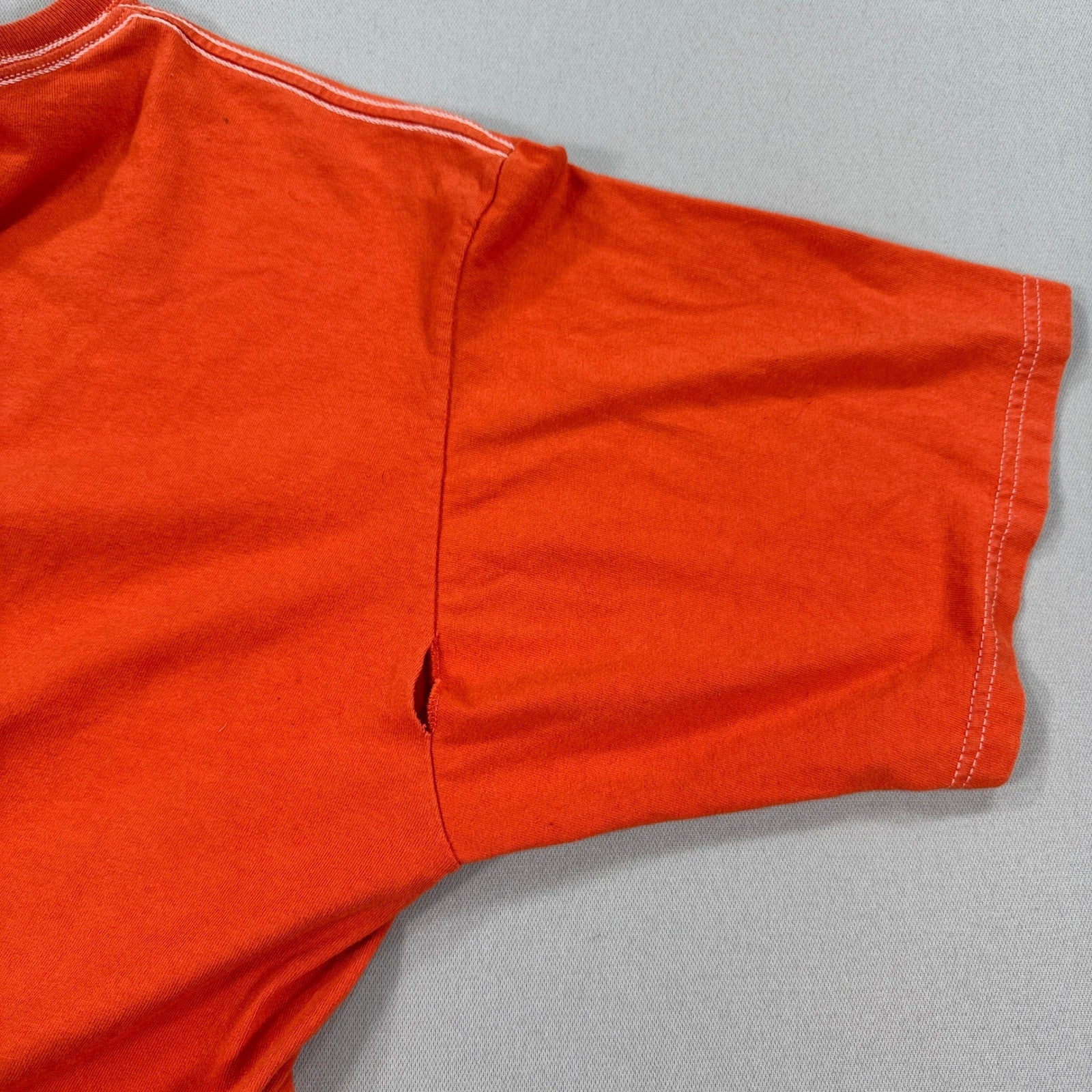 Vintage 90s Ecko Unltd T-Shirt mens XL Orange Made In USA 100% Cotton Rhino Y2k