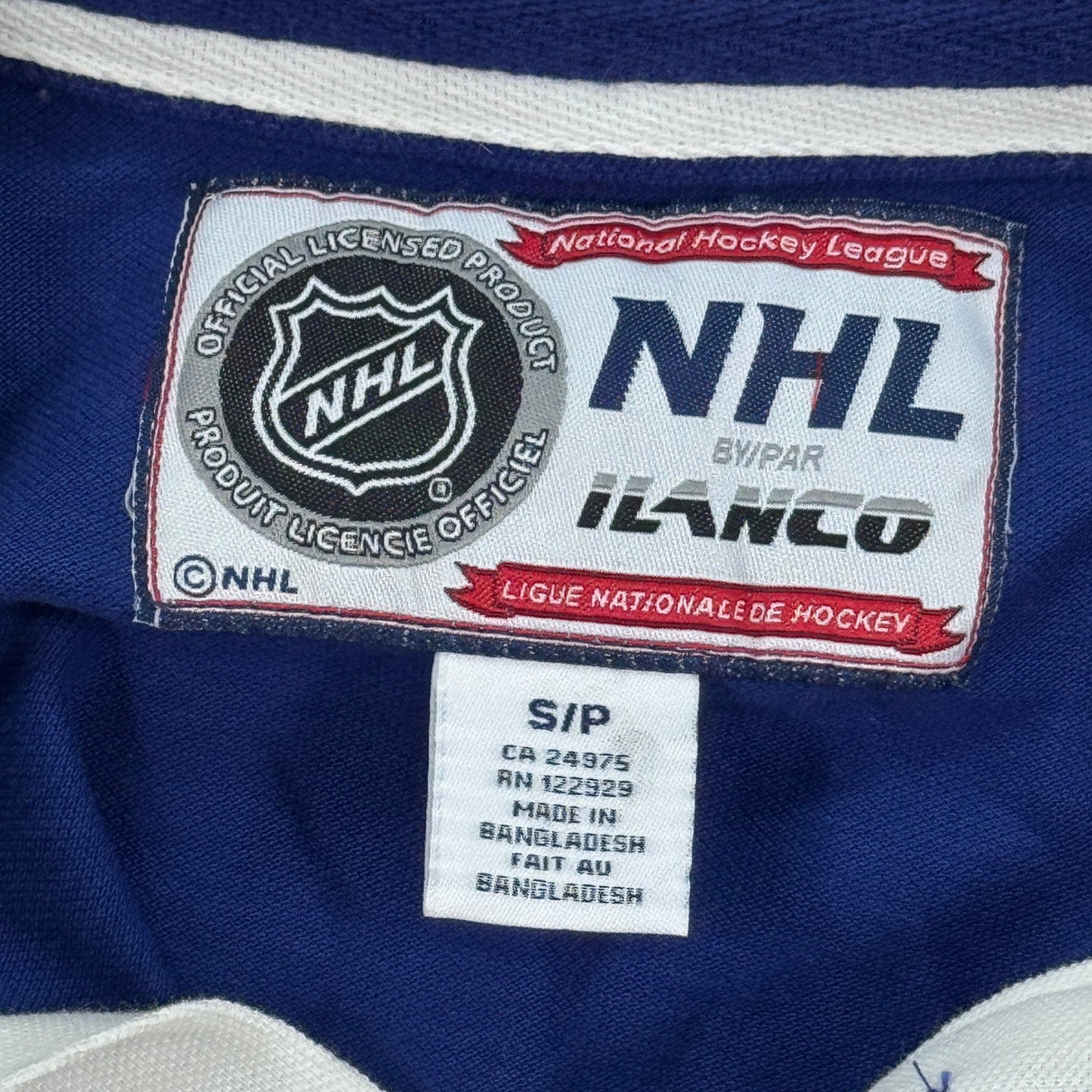 Vintage NHL Toronto Maple Leafs Polo Shirt mens Small Ilanco Short Sleeve