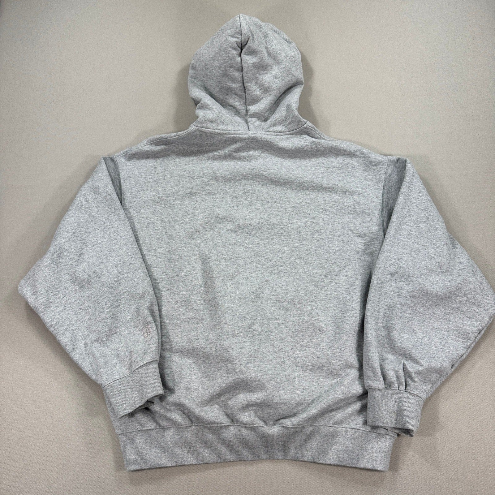 Covernat Authentic Hoodie Oversized Fleece mens Large Gray Sweatshirt Spell Out