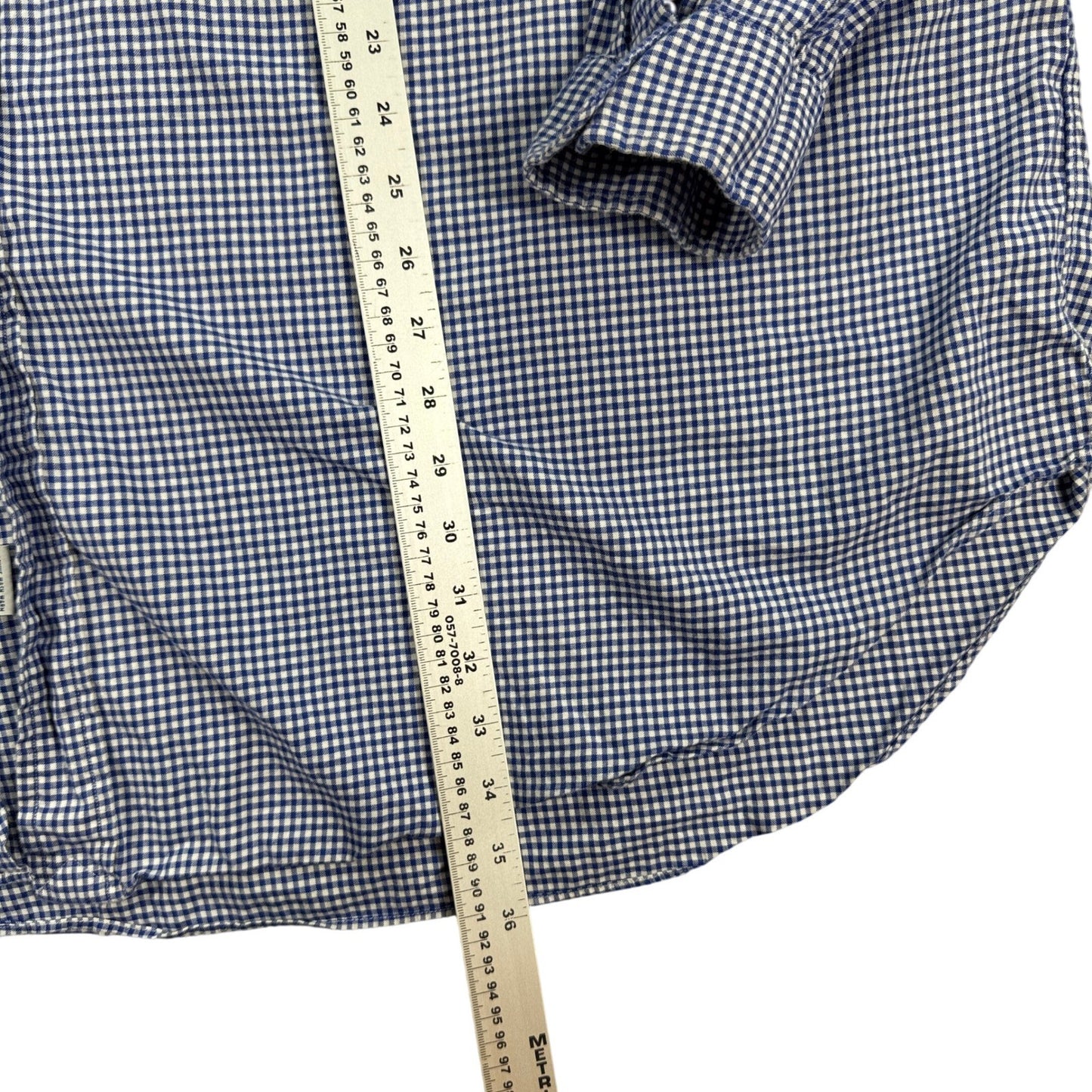 Ralph Lauren Shirt Gingham Button Down Long Sleeve mens 4XLT Blue Classic Fit