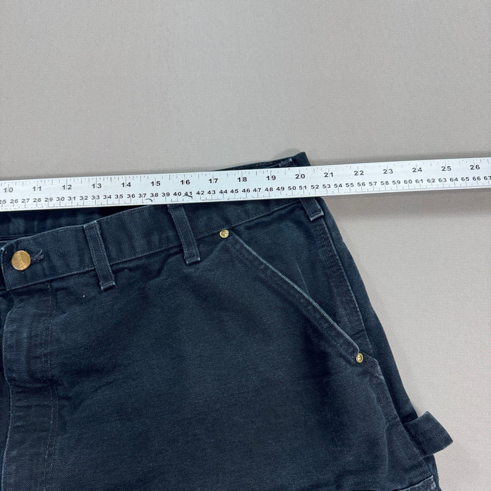 Carhartt Helmets to Hardhats Shorts Mens Size 40 Black Double Knee Made In USA