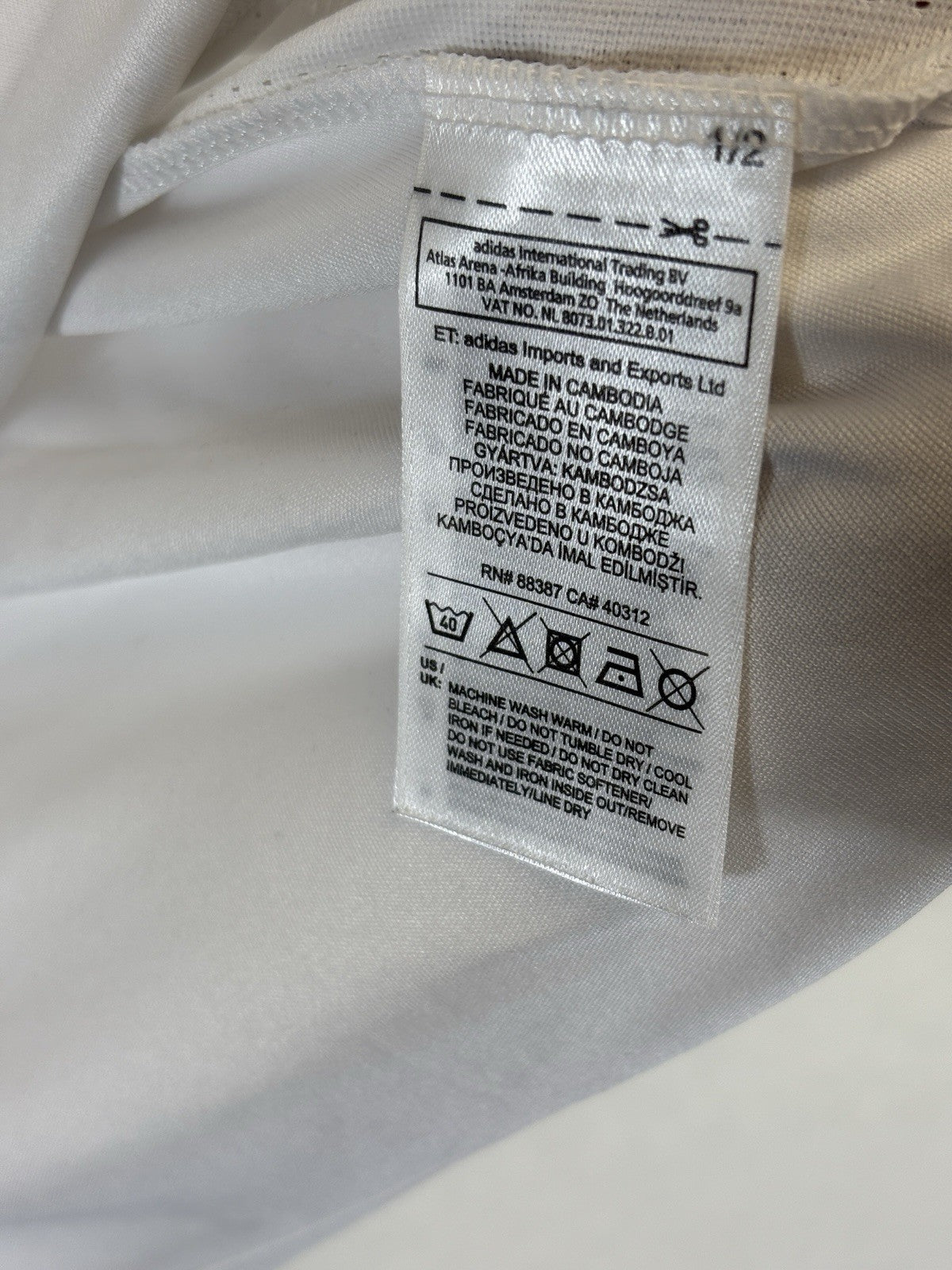 Adidas National Team Germany Home White Jersey Soccer Y2K FIFA Mens Medium