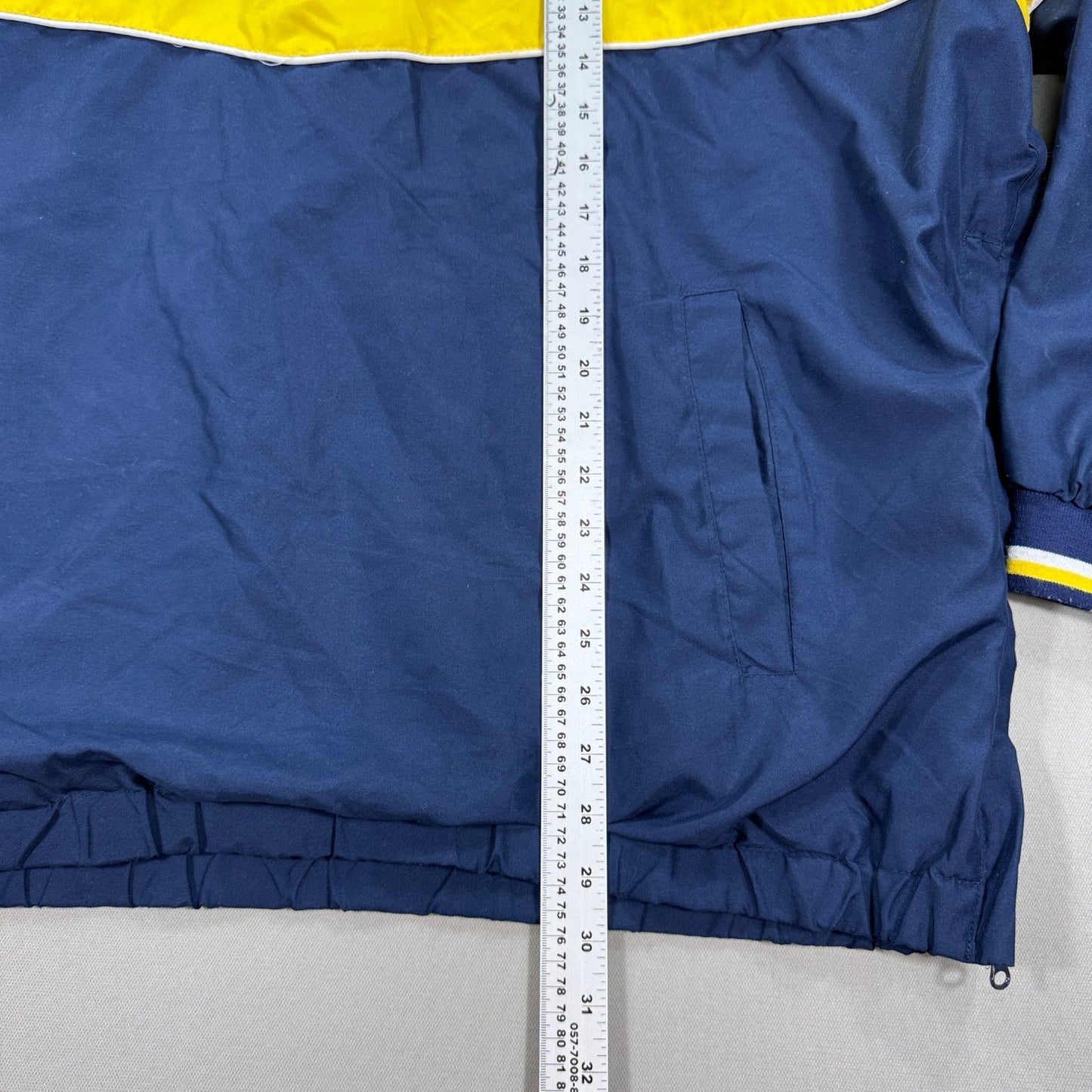 Vintage NBA Indiana Pacers Pullover Windbreaker Jacket mens XXL Yellow Blue