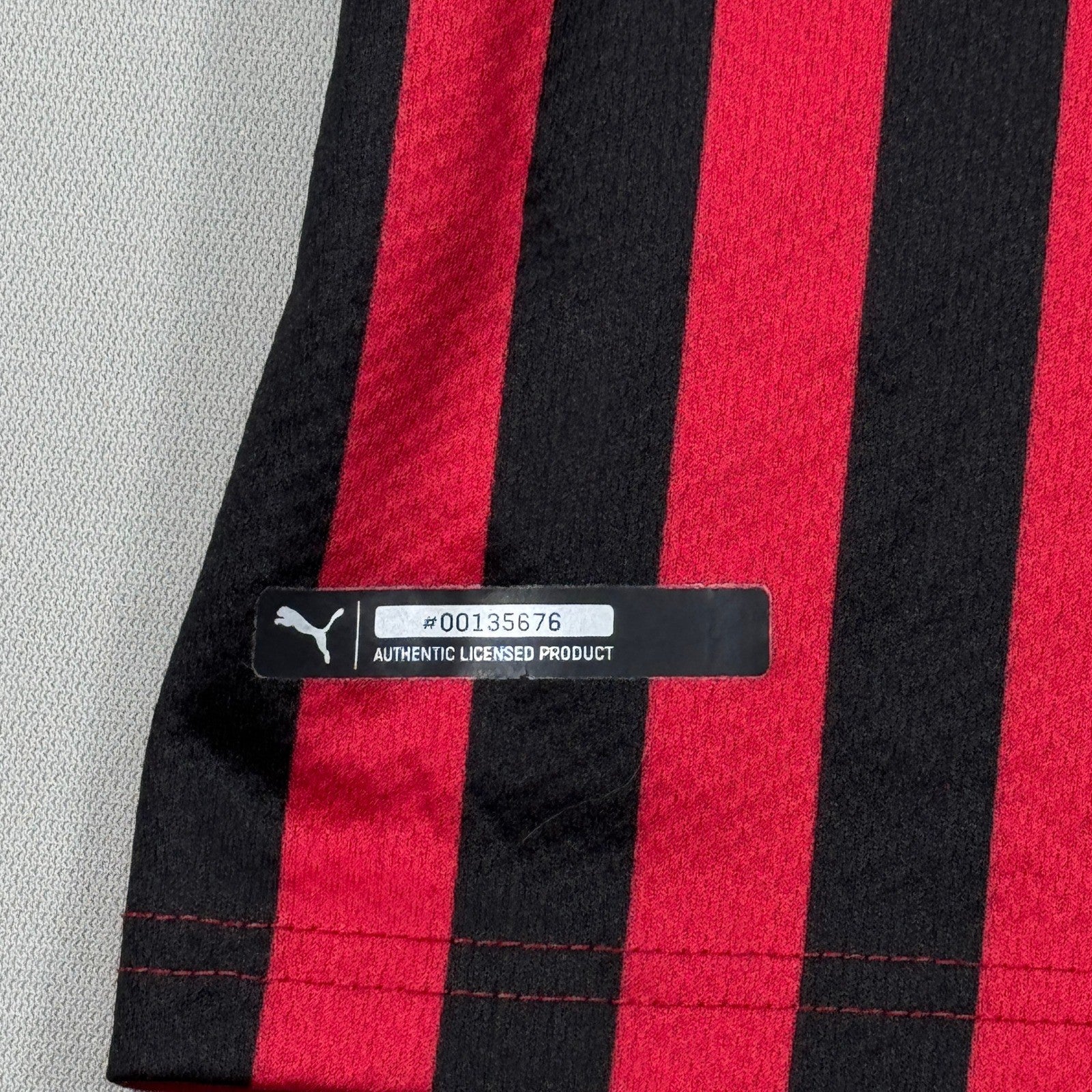 AC Milan Puma Fly Emirates Soccer Jersey mens 3XL Striped Football Home Shirt