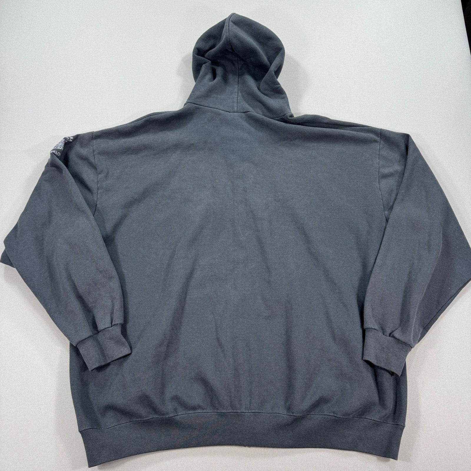 Y2K Harley Davidson Sweatshirt Daytona Skull Graphic Mens 2XL Zip Up Hoodie