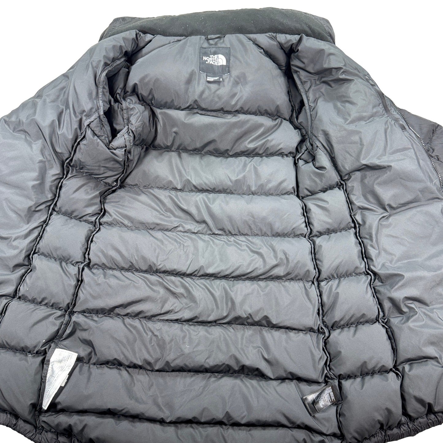 The North Face Puffer Jacket Women's Medium Black Full Zip Removable Hood Parka