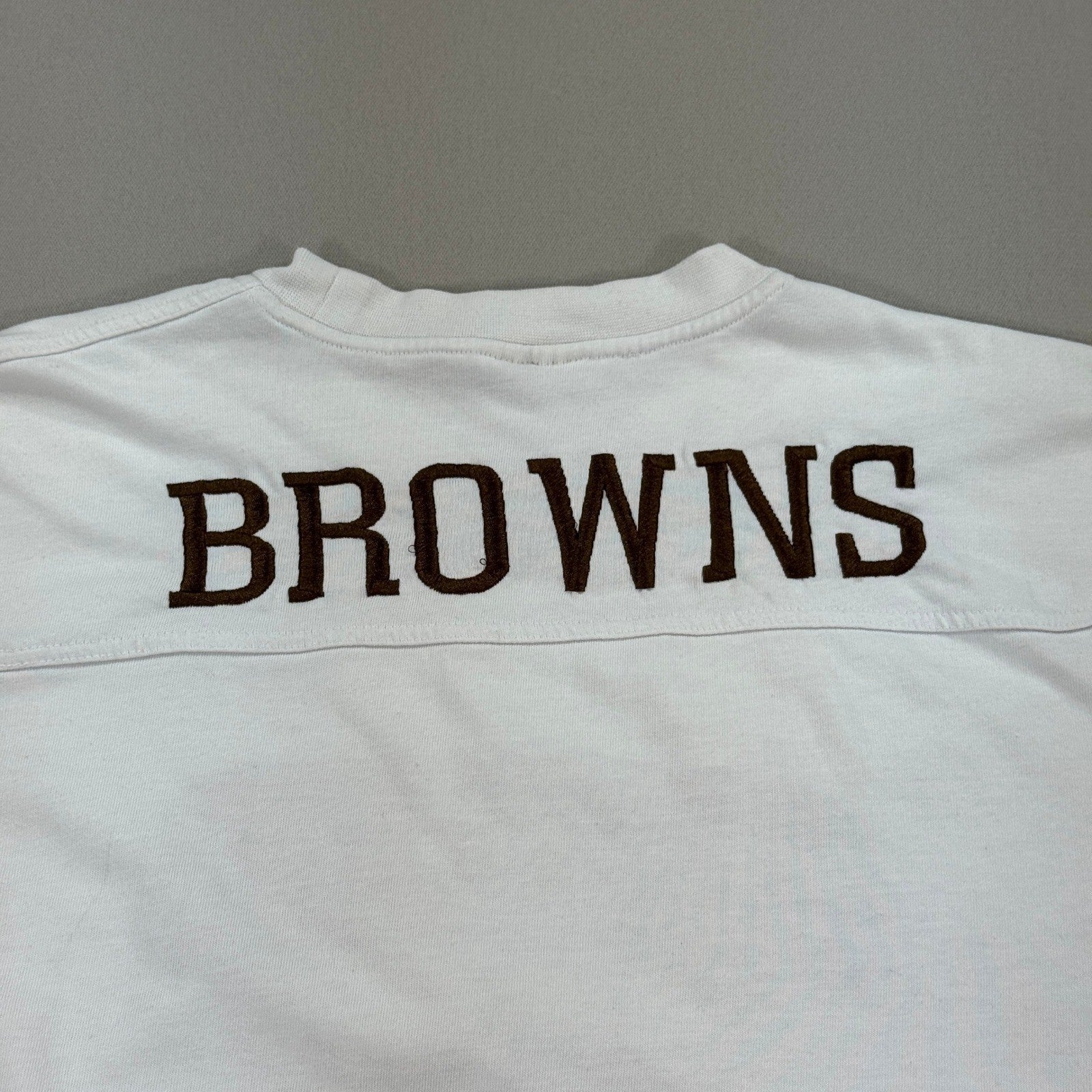 Vintage Lee Cleveland Browns Home NFL Football T-Shirt Sports mens Medium White