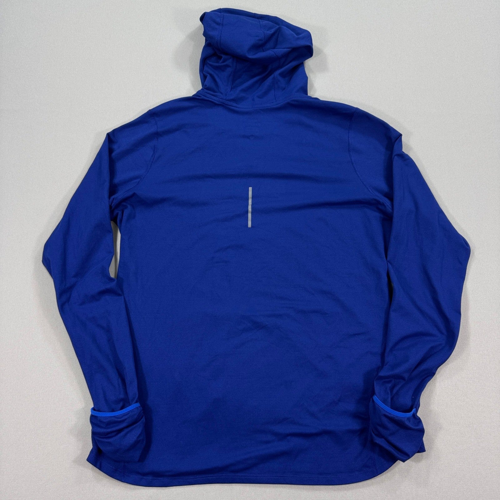 Nike Dri-Fit Running Hoodie Sweatshirt Womens XL Blue Training Pullover Swoosh