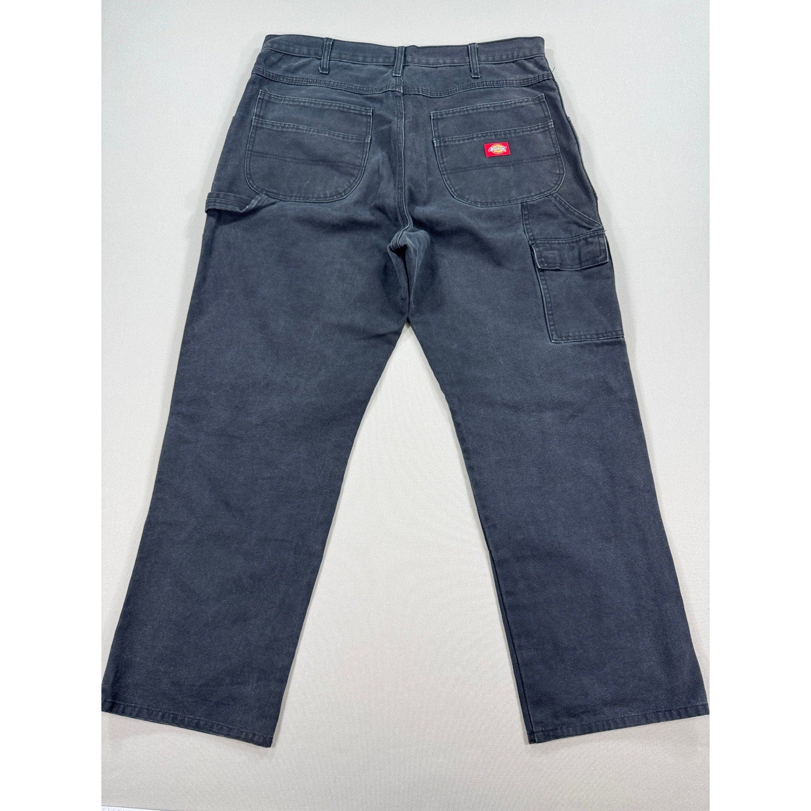 Dickies Carpenter Pants Loose Fit Double Knee Denim Jeans mens 36x29 Dark Wash