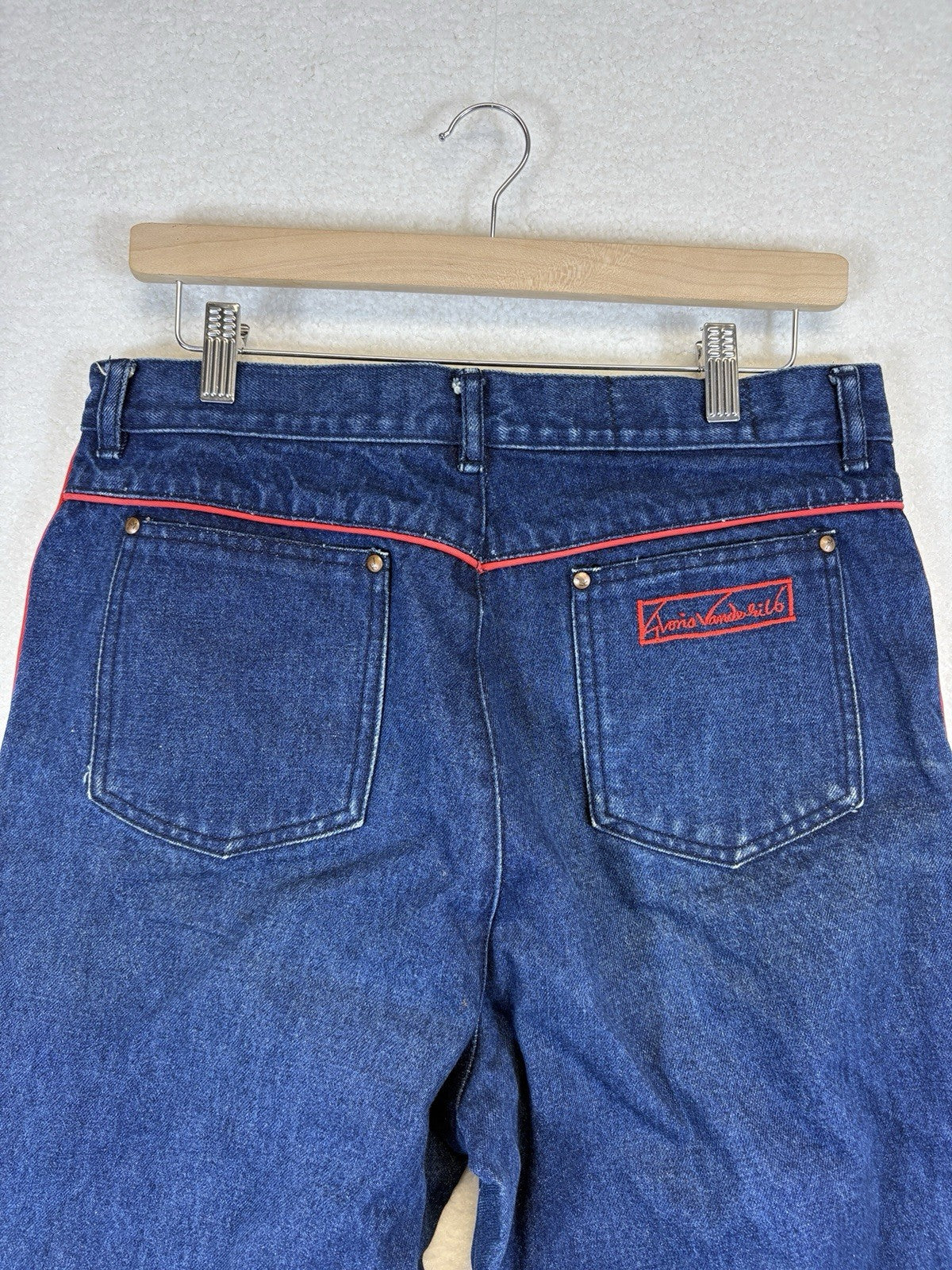 Gloria Vanderbilt Murjani High Rise Tapered Legs Indigo Jeans Womens Size 16