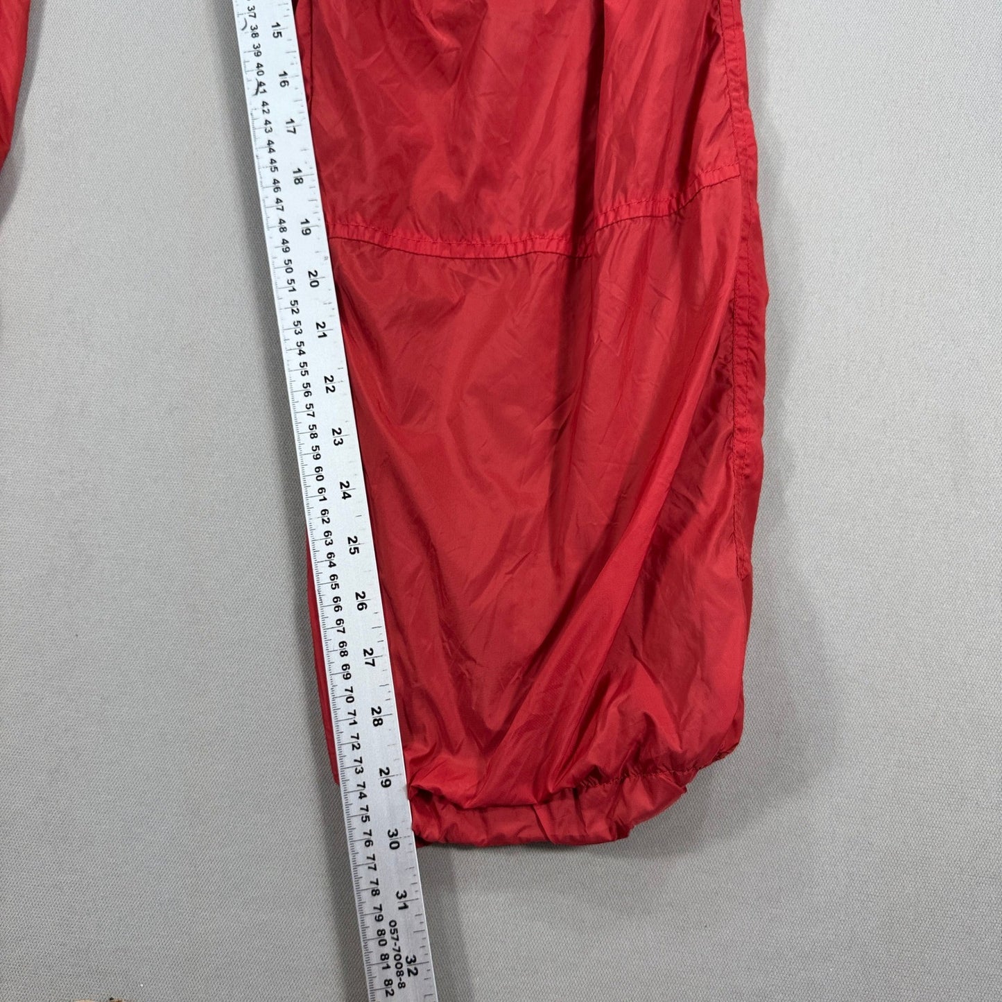 Vintage Polo Sport Ralph Lauren Track Pants mens Large Orange Nylon Drawstring