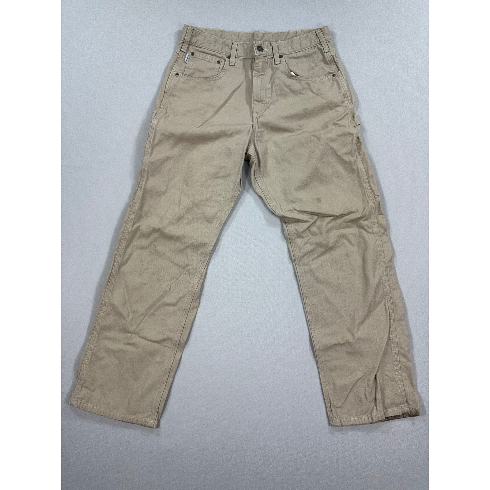 Carhartt Carpenter Pants Tan Workwear Utility Jeans mens 32x30 Beige Loose Fit