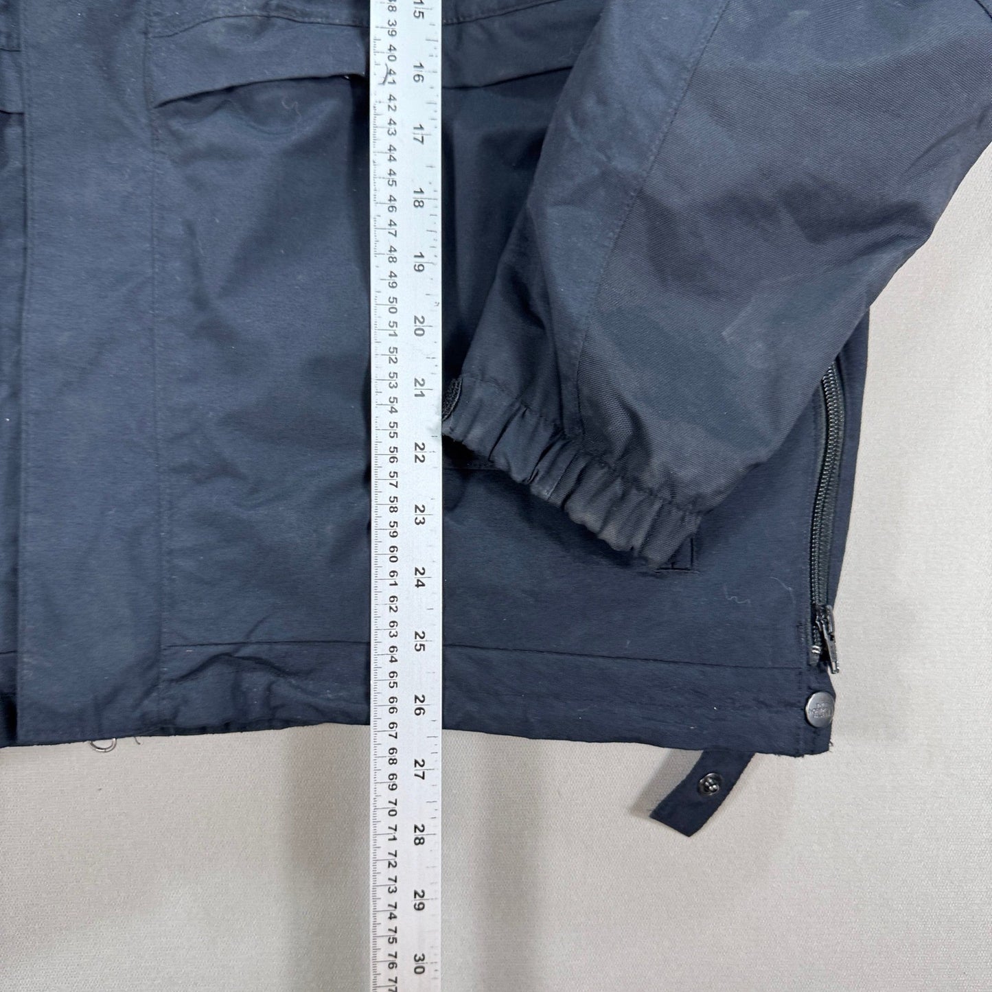 The North Face Ski Jacket Double Layer Coat mens Large Black Side Ventilation